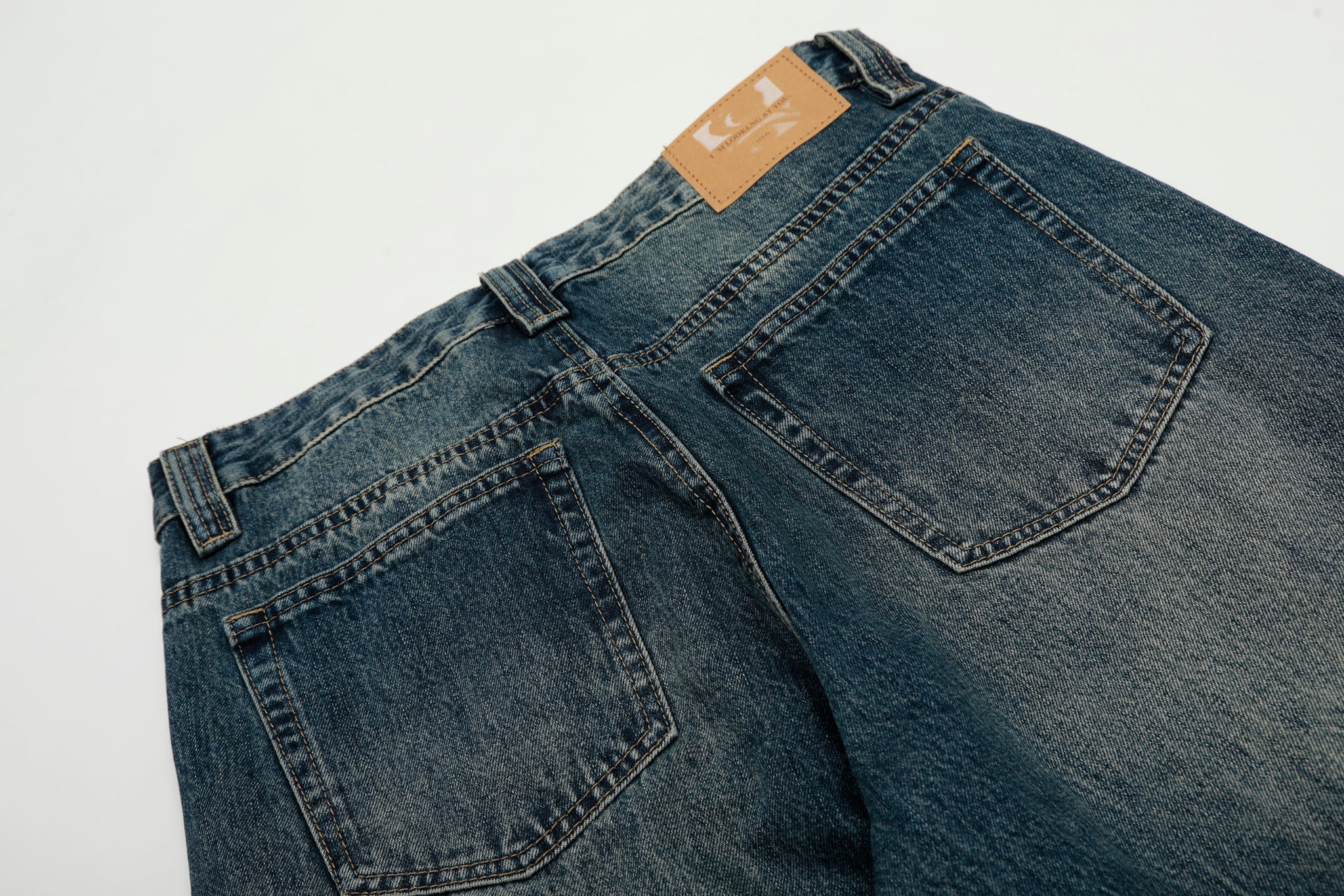 11KN VINTAGE BLUE WASHED DENIM PANTS #CK9513