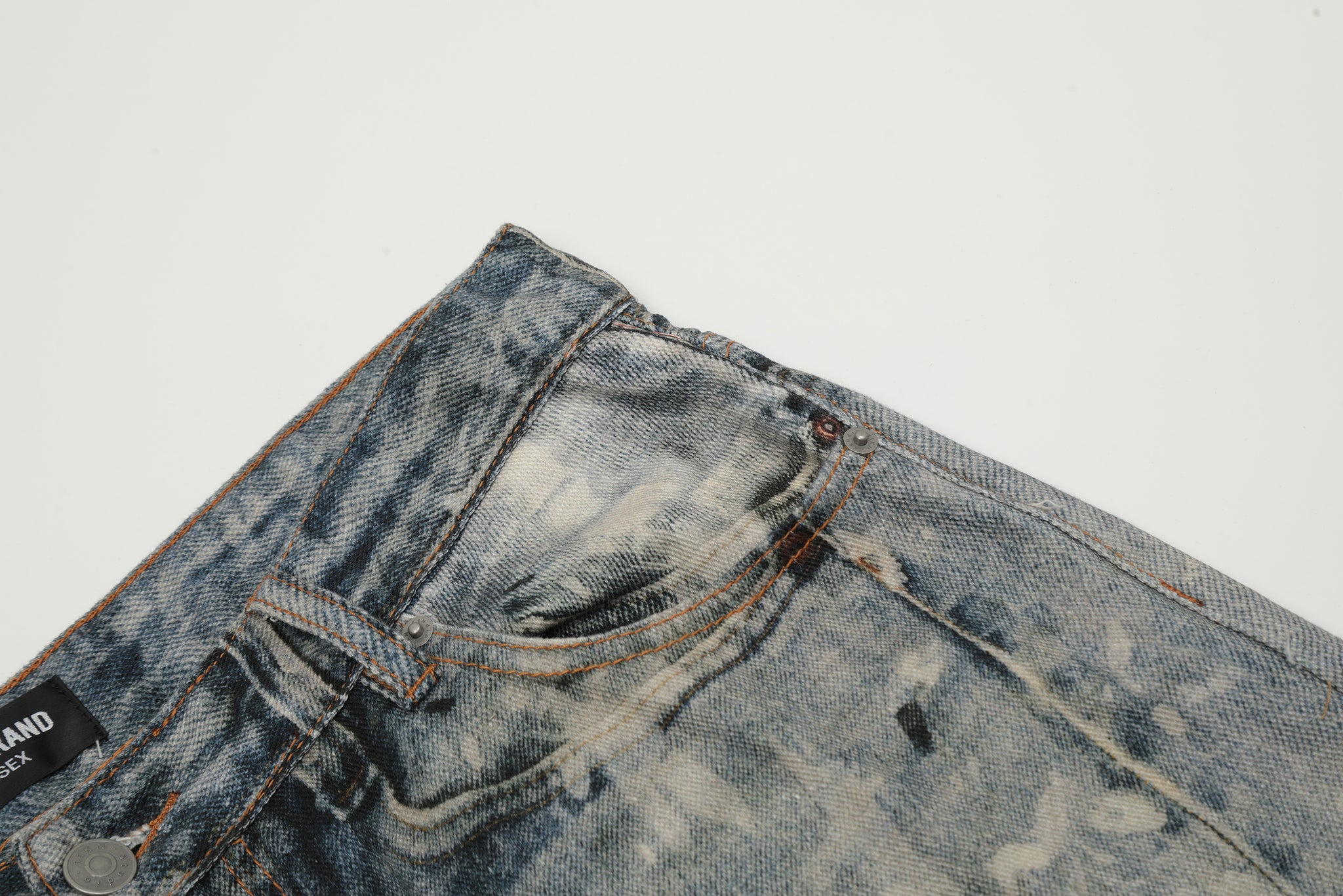 11KN 3D PRINTED DENIM PANTS #K9261