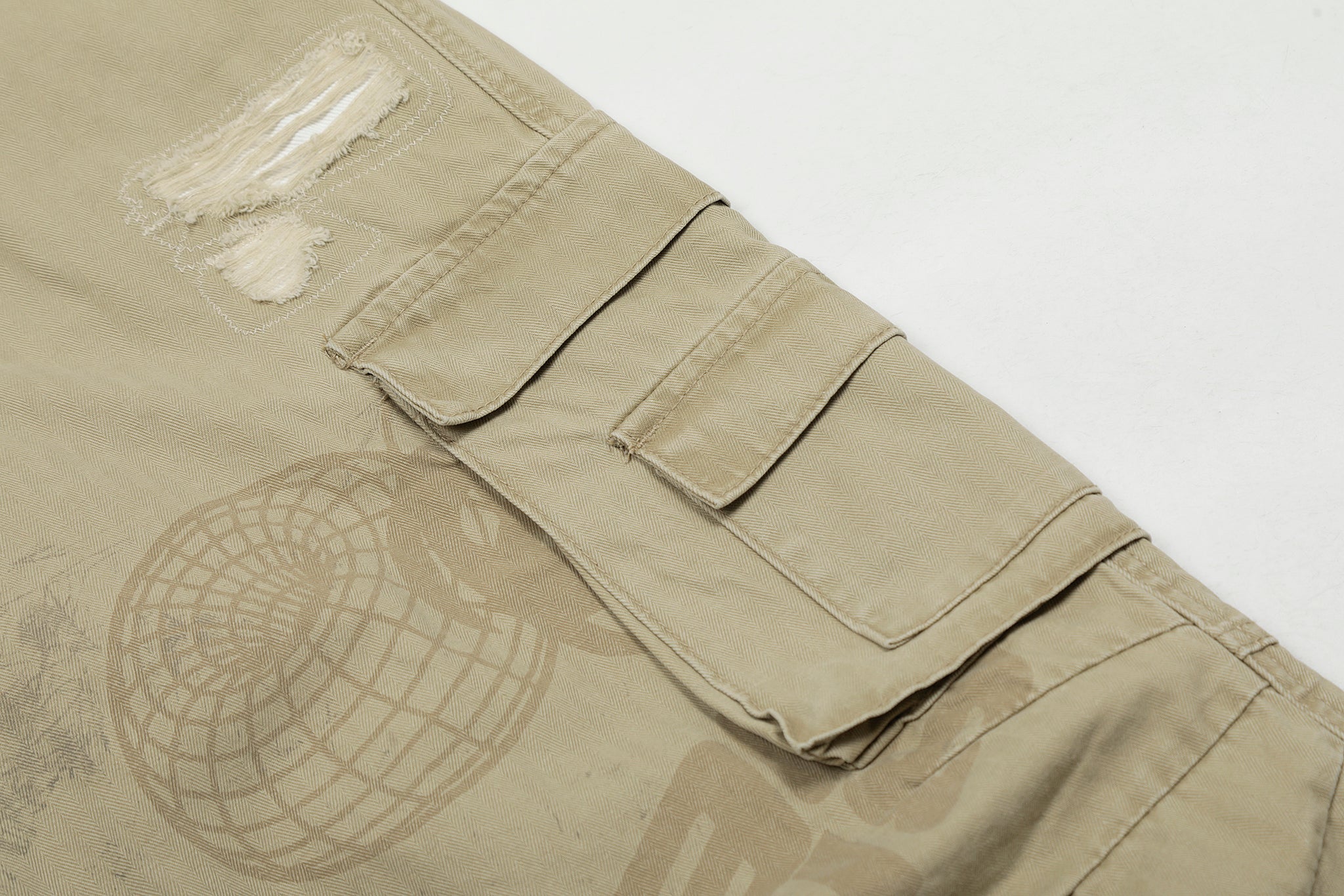 11KN VINTAGE STRAIGHT CARGO PANTS #CK3382