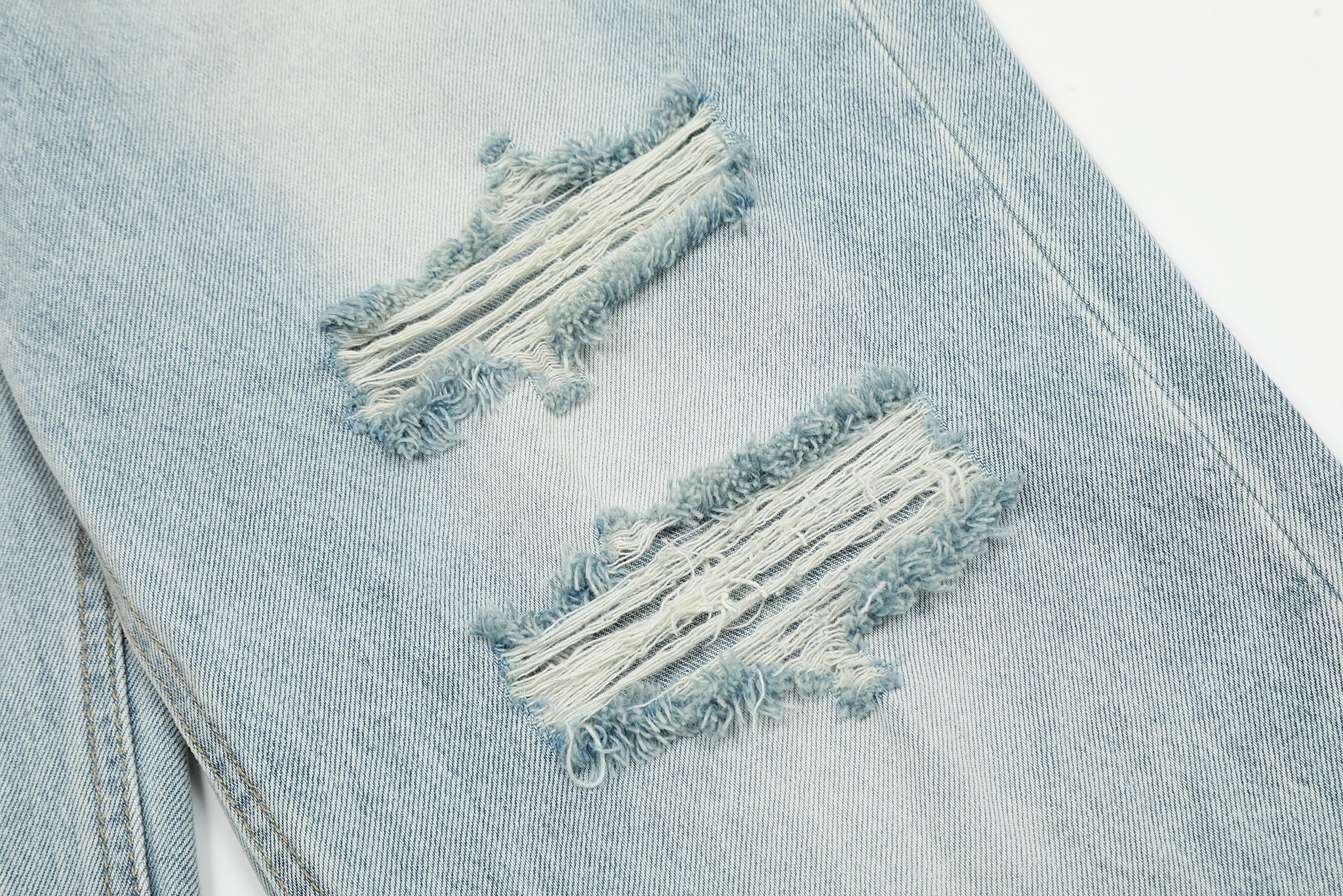 11KN Distressed Wide Leg Ripped Jeans #K9029