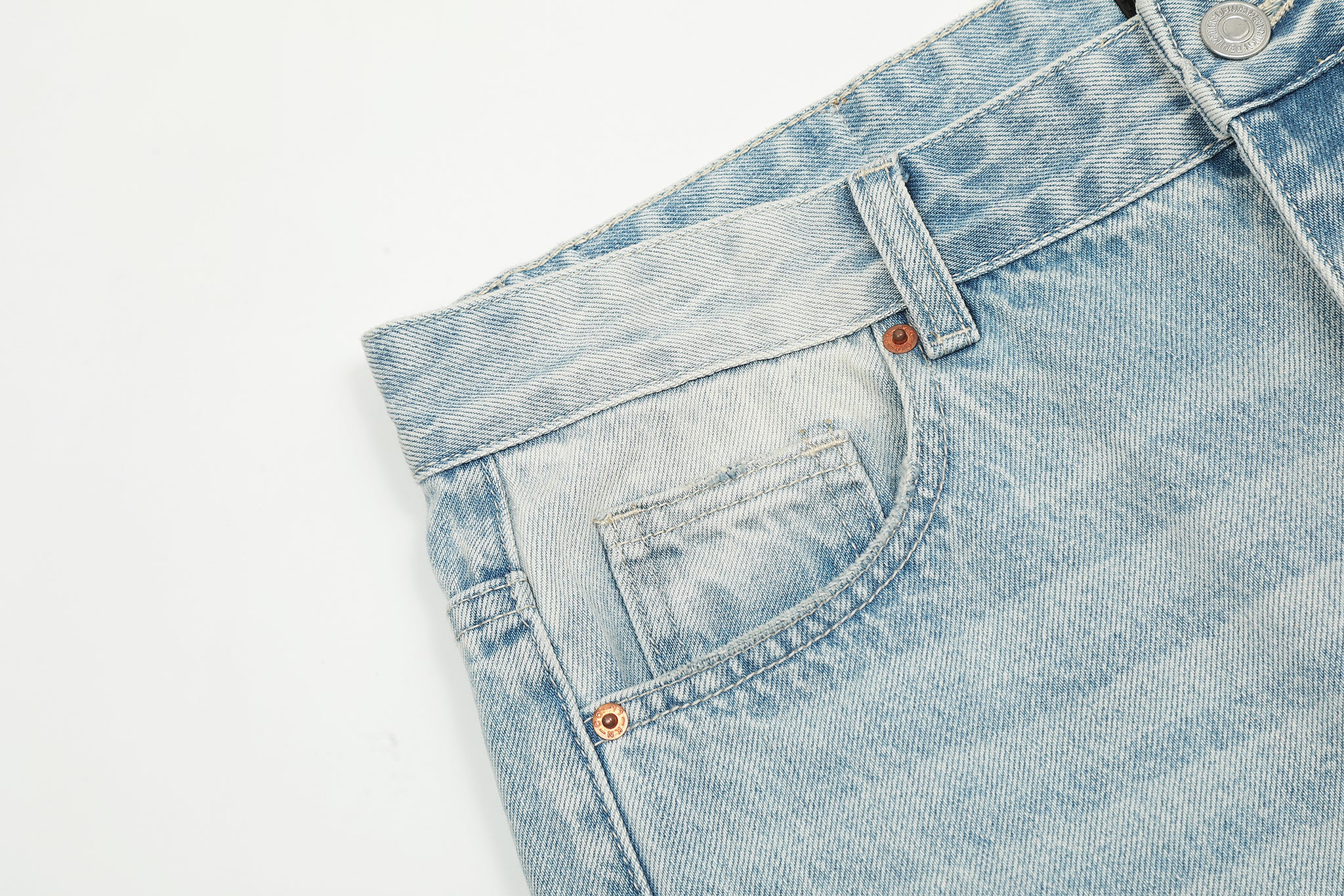 11KN Relaxed-fit Acid-washed Jeans #K8990