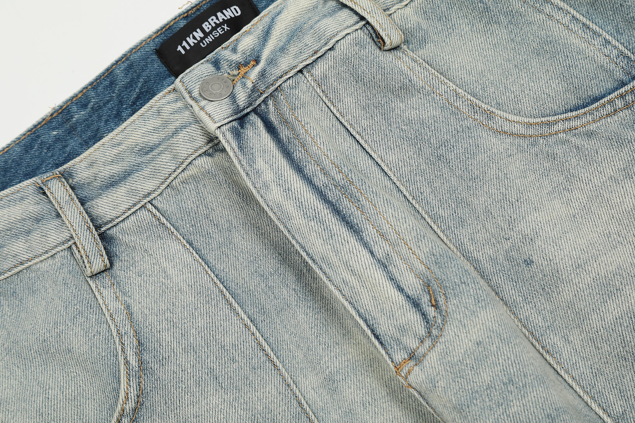 11KN Straight Leg Distressed Jeans #K3159