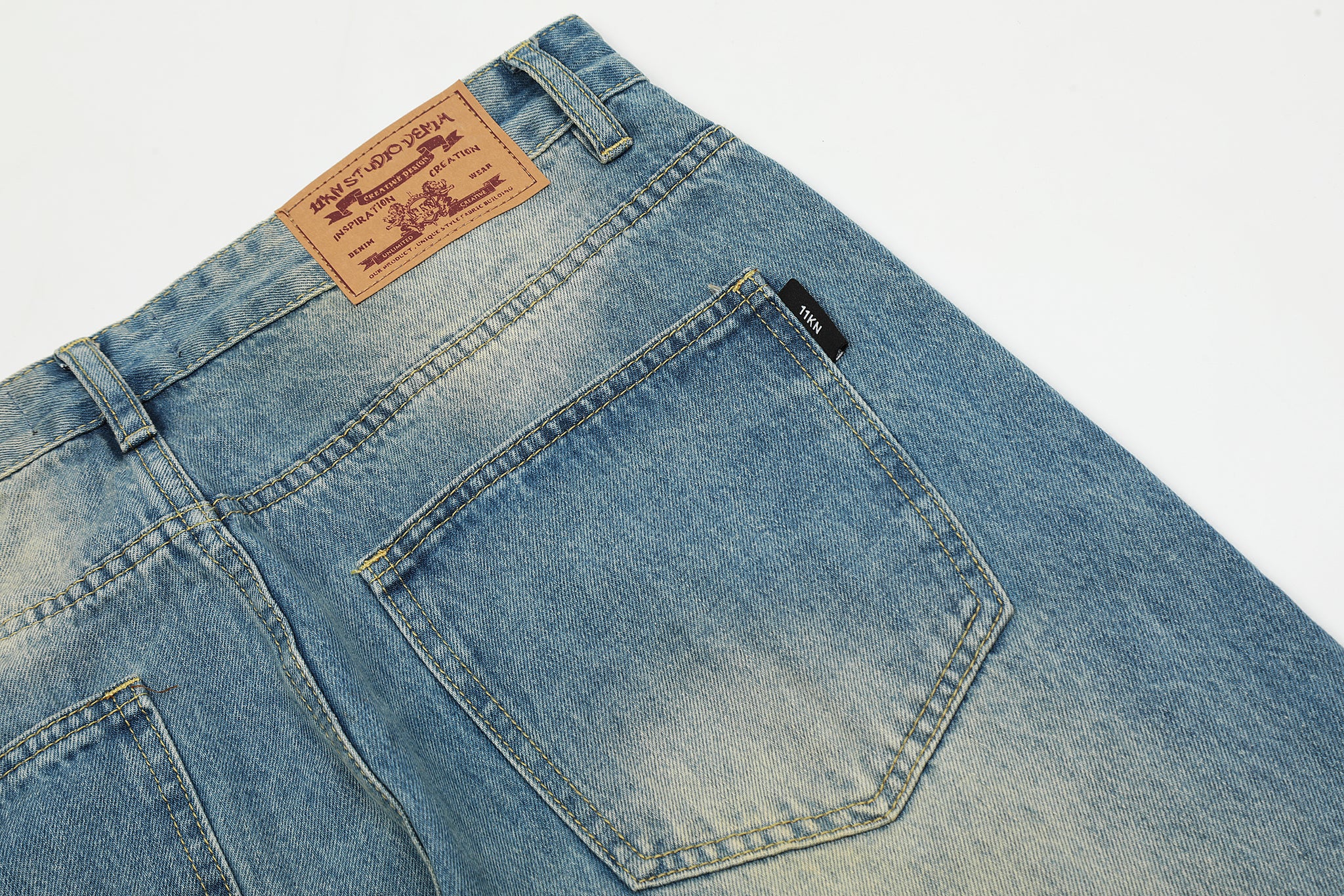 11KN Classic Denim Tailored Retro Jeans #K8988-1