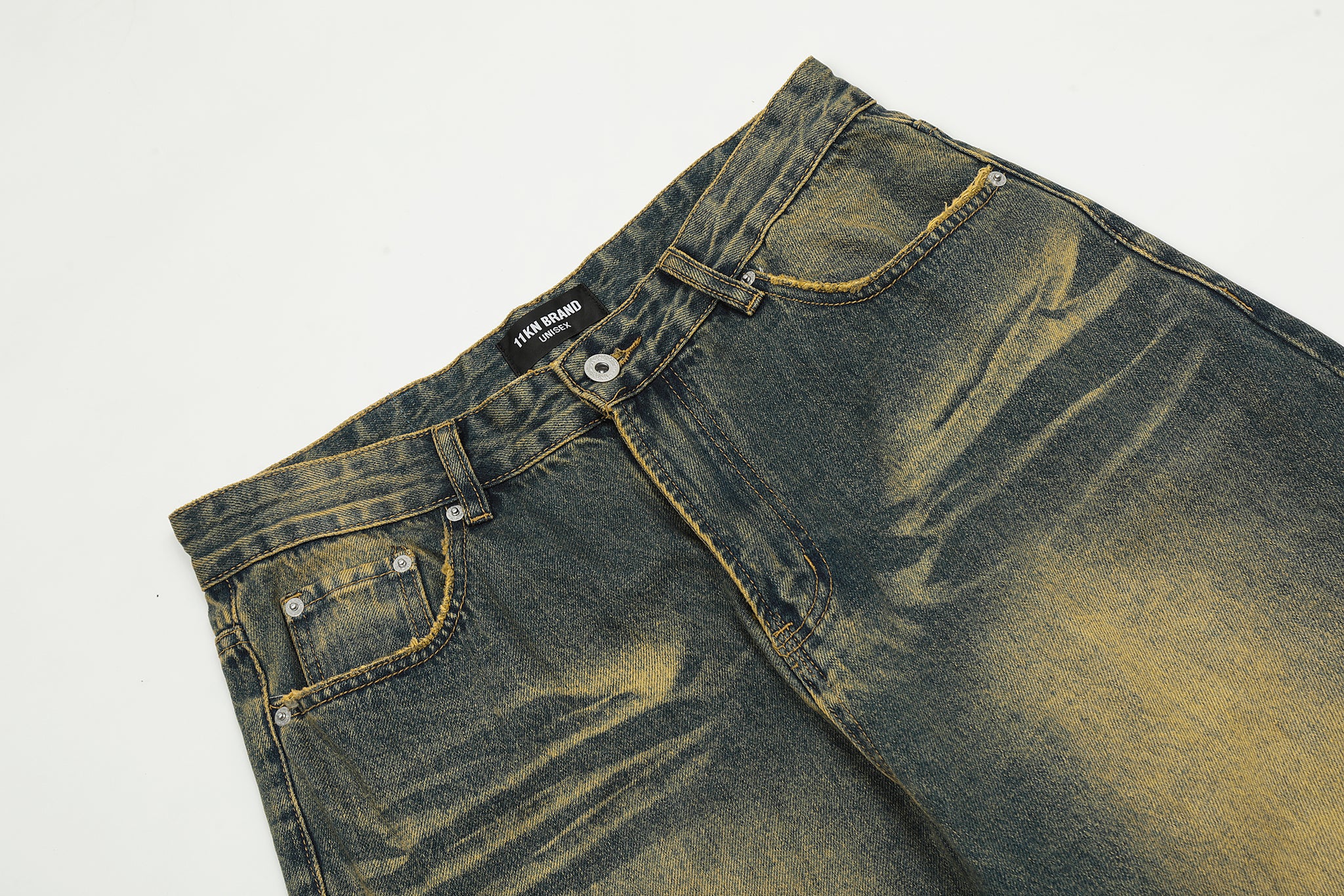 11KN Distressed Washed Jeans #K9068