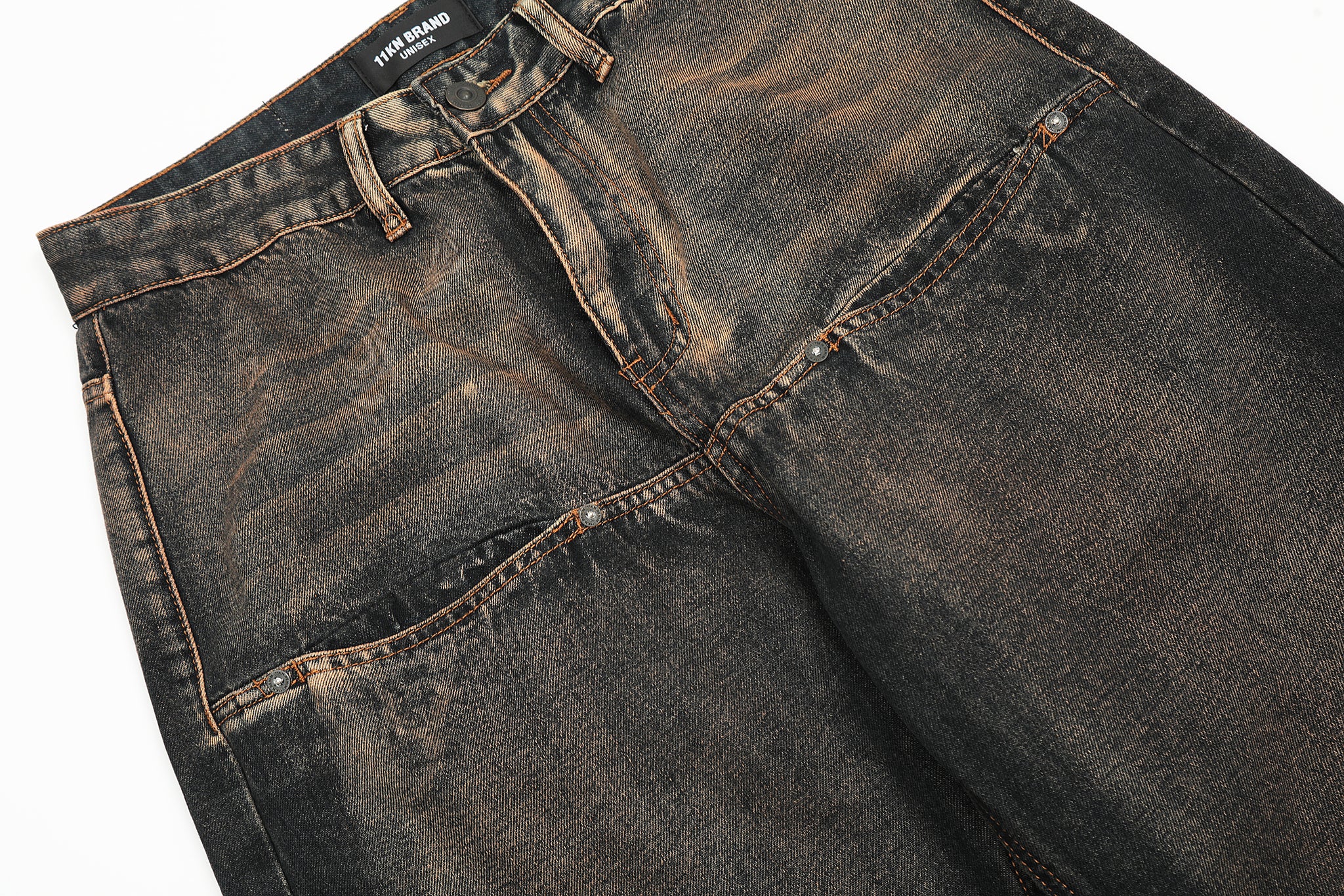 11KN Distressed Classic Straight Leg Jeans #K3158