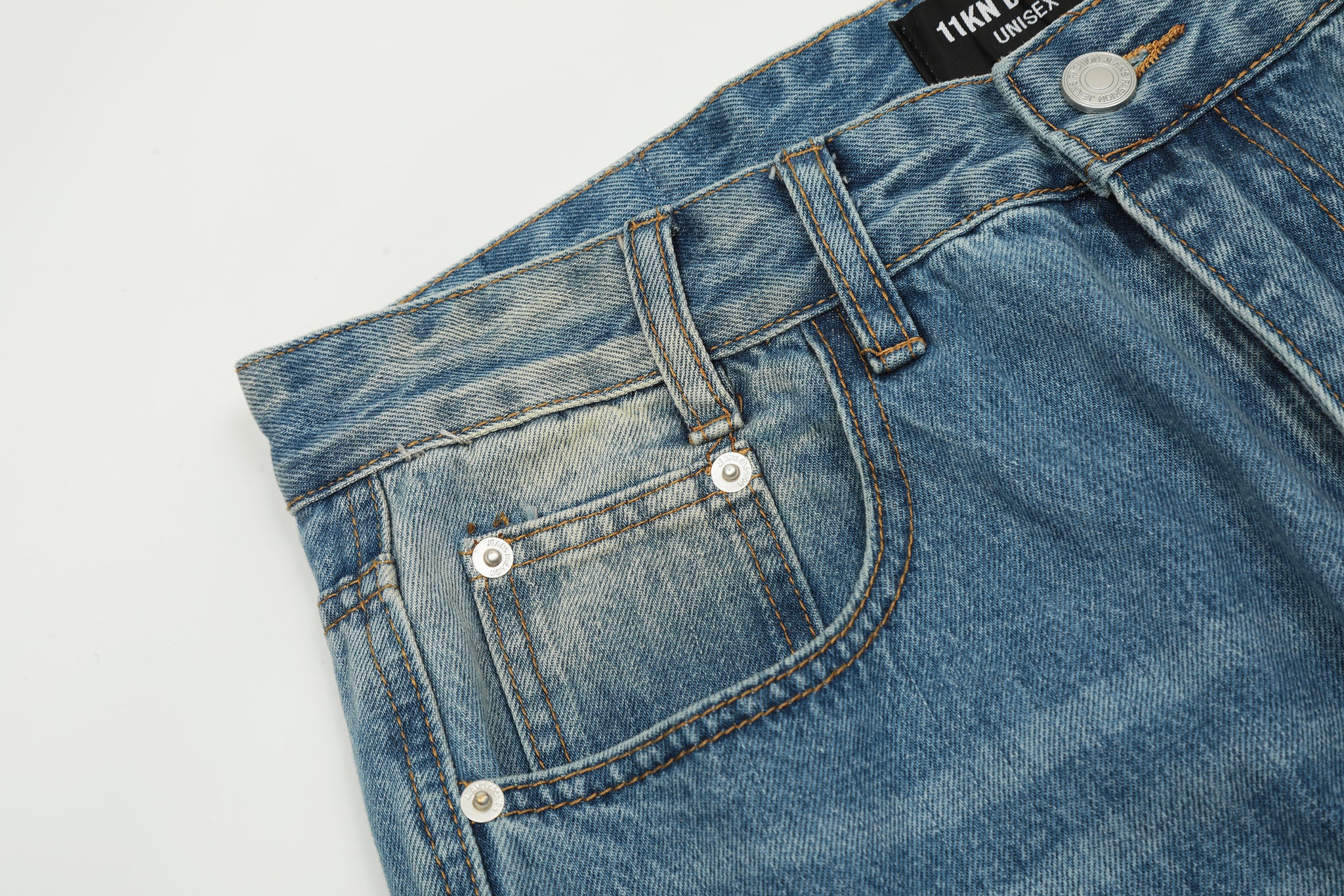 11KN Baggy Washed Jeans #K8815