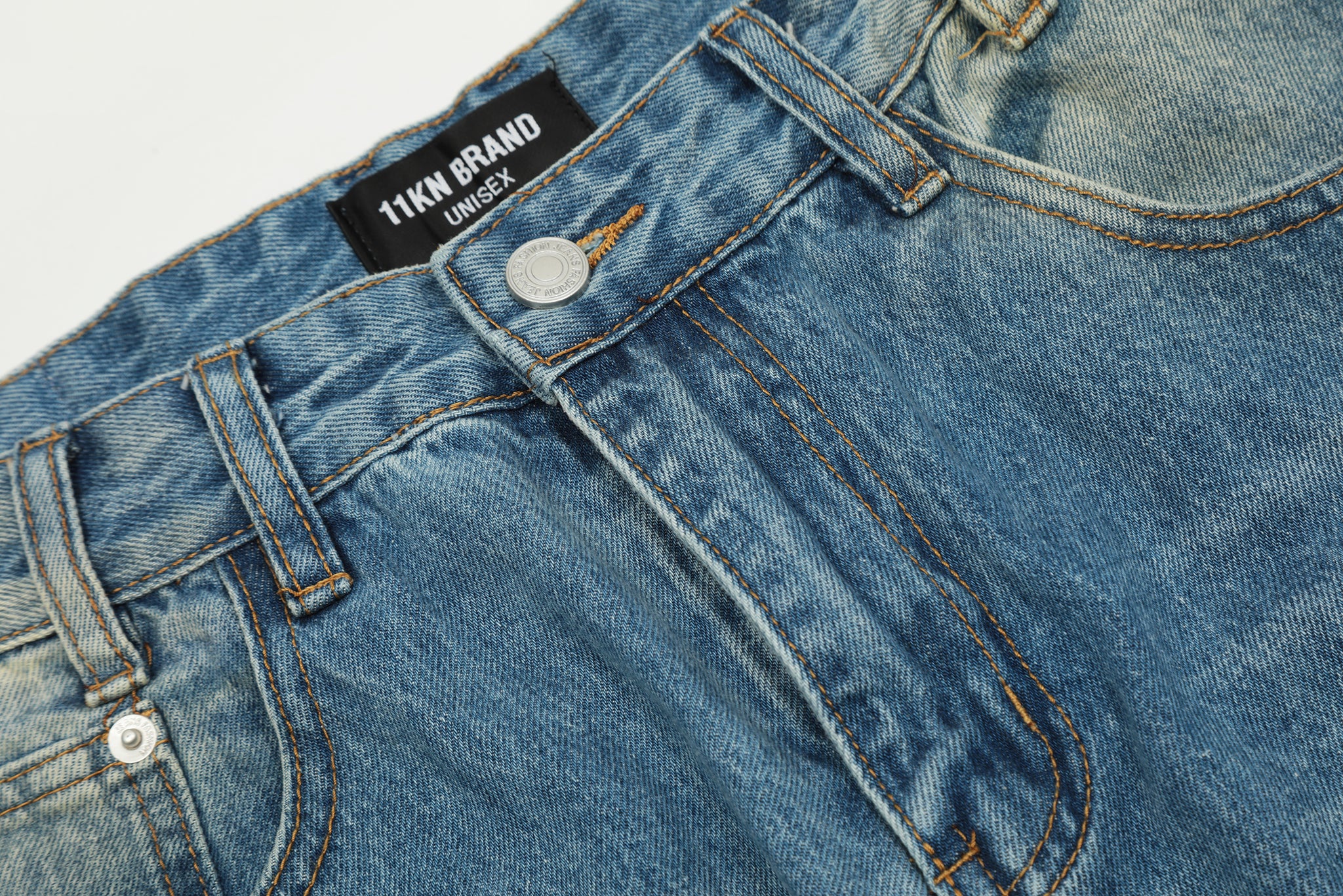 11KN Baggy Washed Jeans #K8815