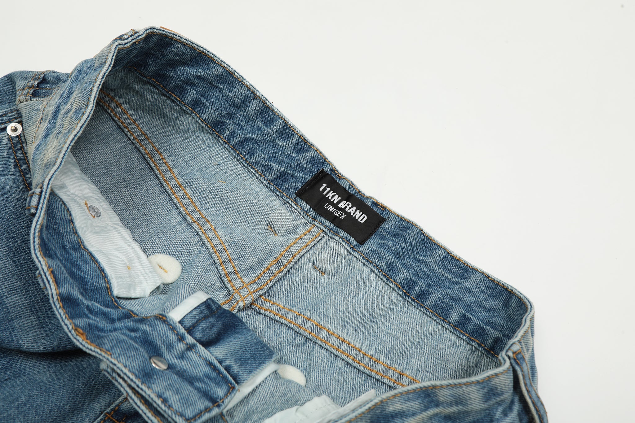 11KN Baggy Washed Jeans #K8815