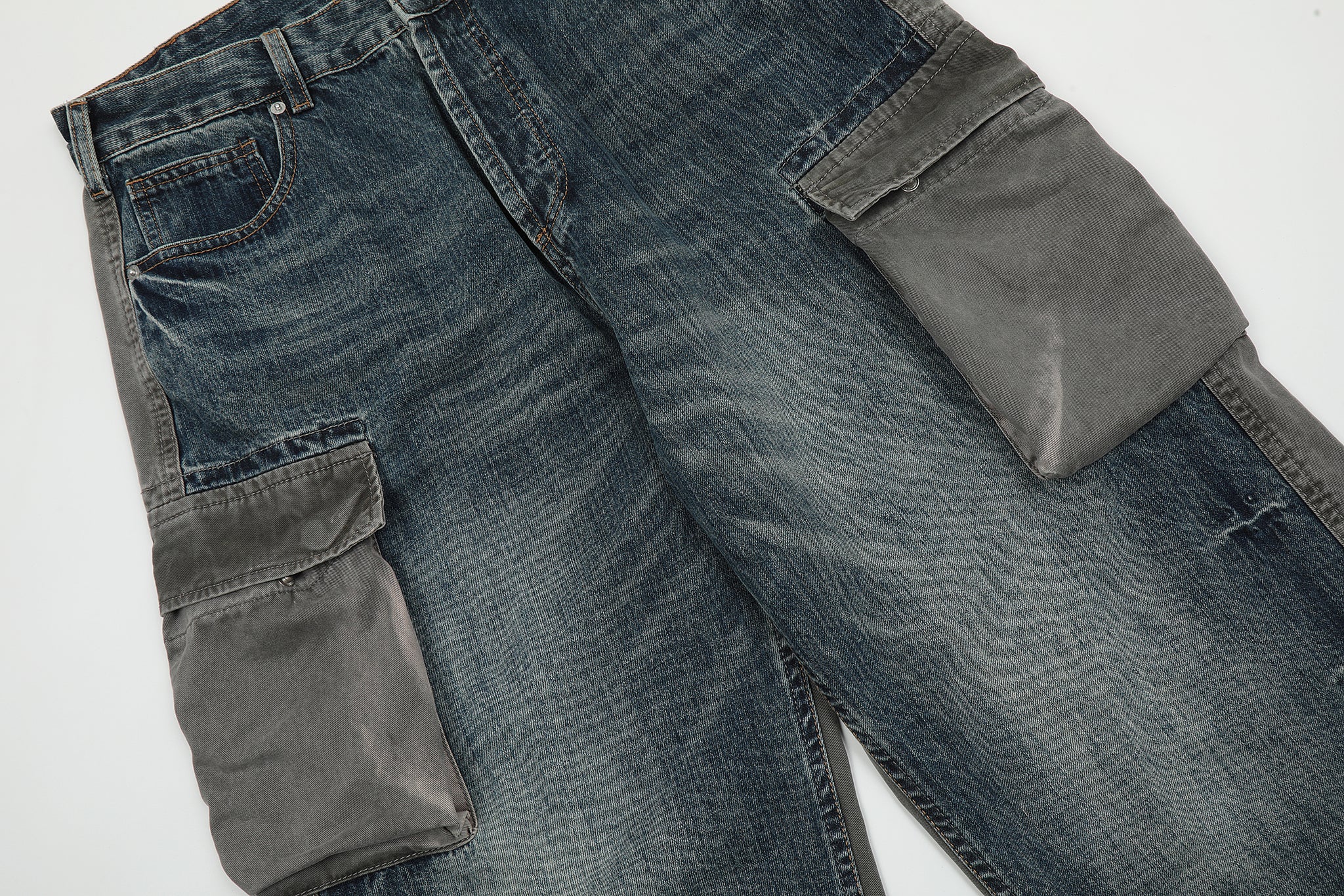 11KN Patched Patchwork Edgy Jeans #K5196