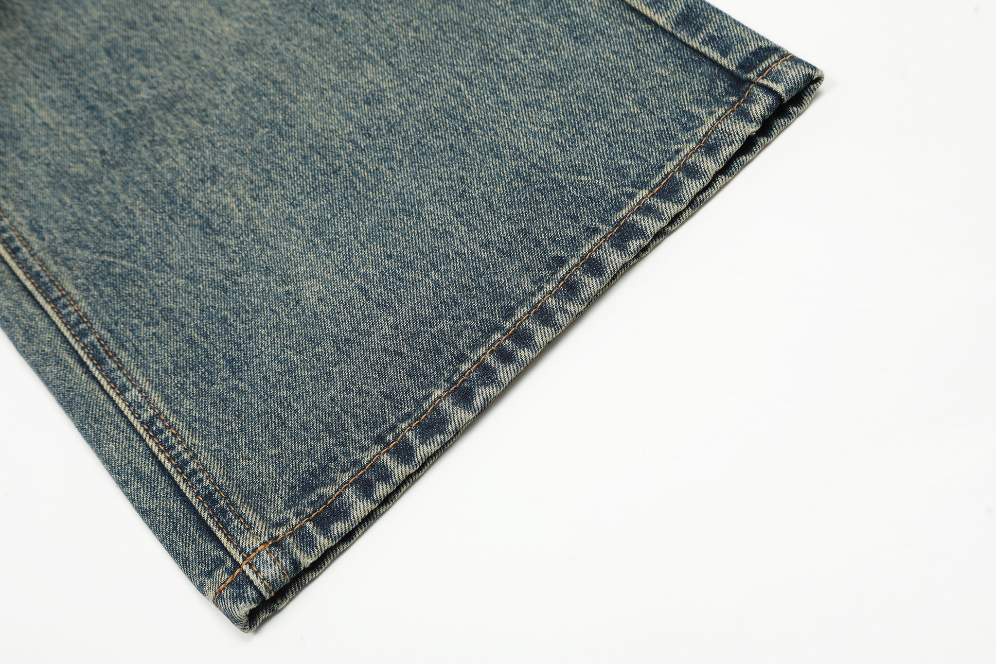 11KN Baggy Stone-Washed Distressed Denim Jeans #K9088