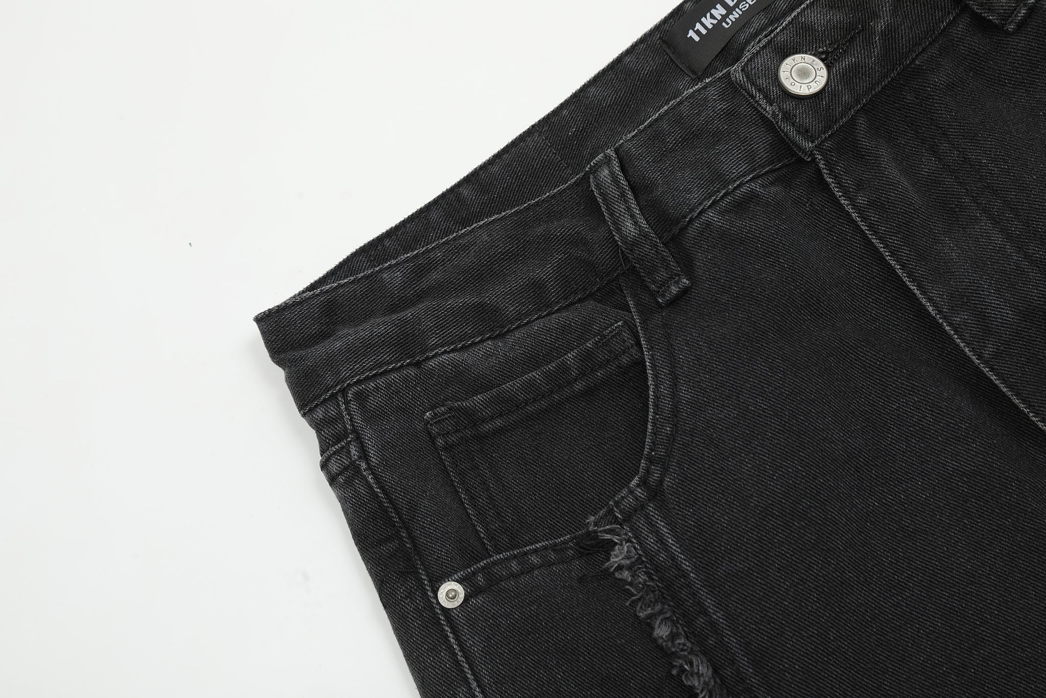 11KN Bootcut Frayed High Waisted Jeans #K3163