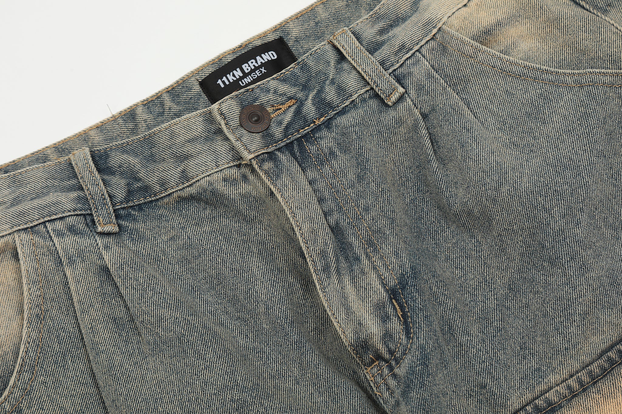 11KN Multi Pockets Faded 314 Class Straight Leg Jeans #K3173