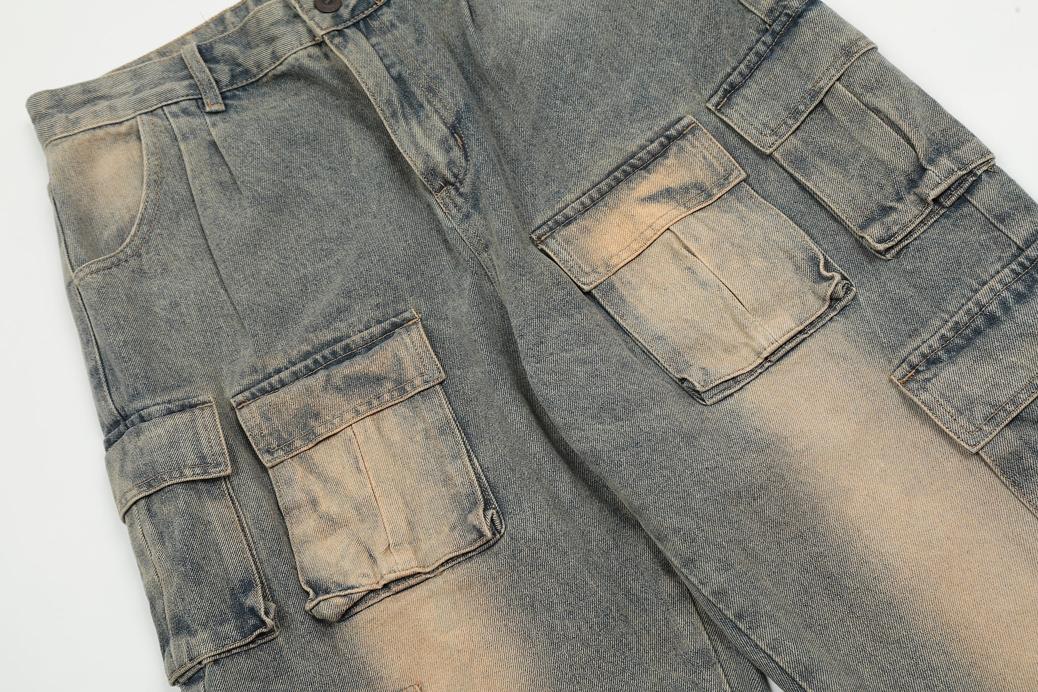 11KN Multi Pockets Faded 314 Class Straight Leg Jeans #K3173