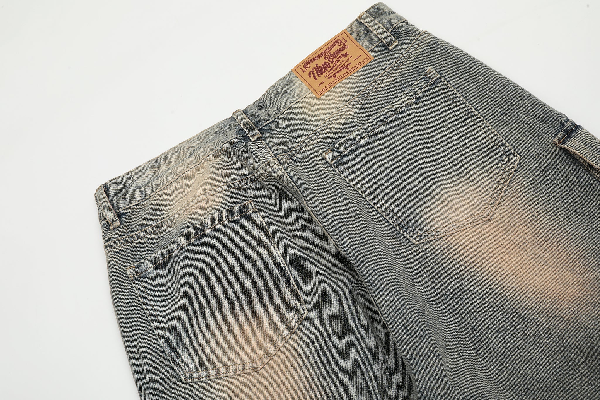 11KN Multi Pockets Faded 314 Class Straight Leg Jeans #K3173