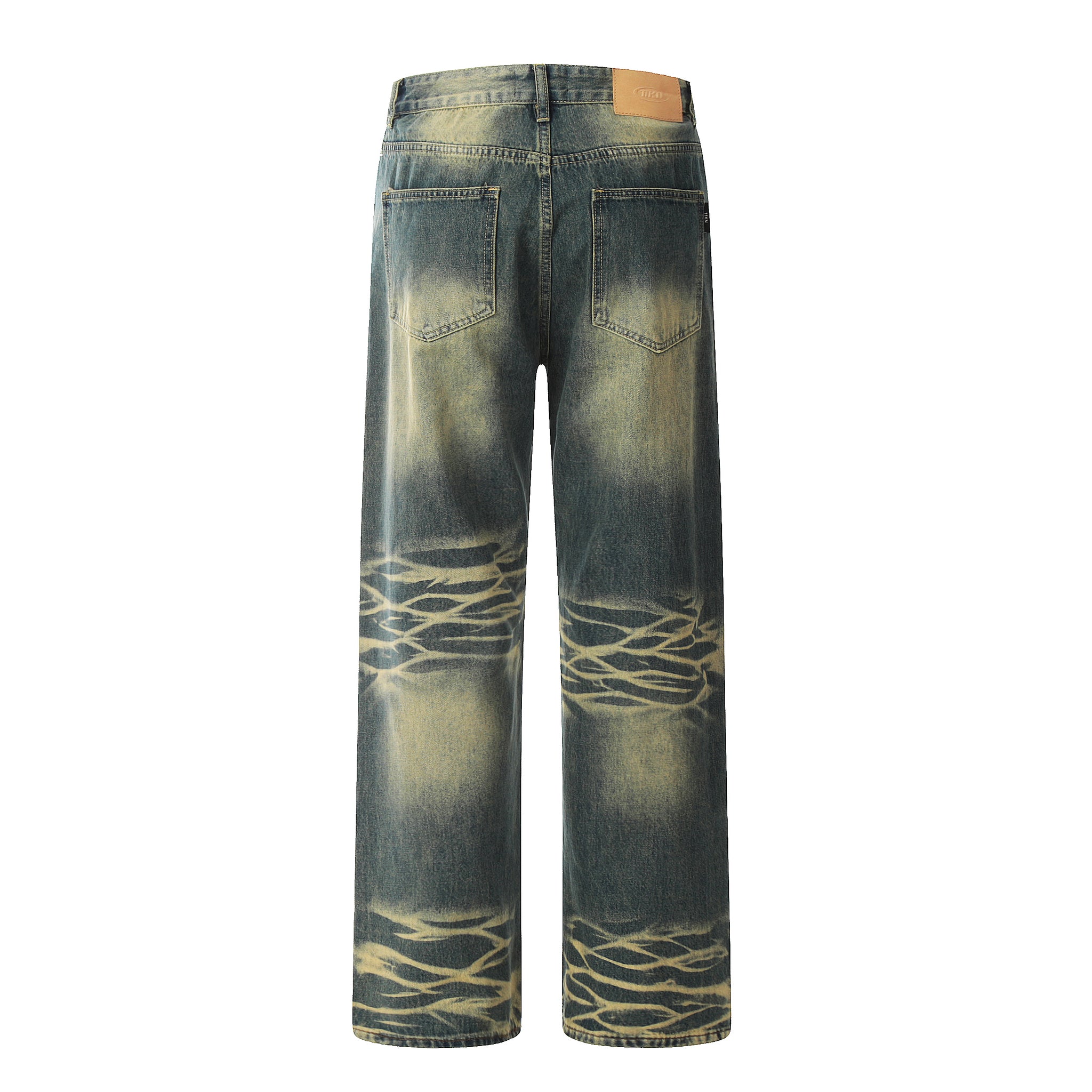 11KN Acid-washed Sanded Jeans #K9063