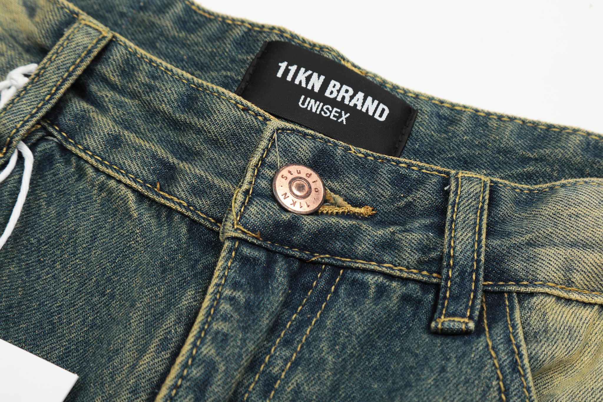 11KN Acid-washed Sanded Jeans #K9063