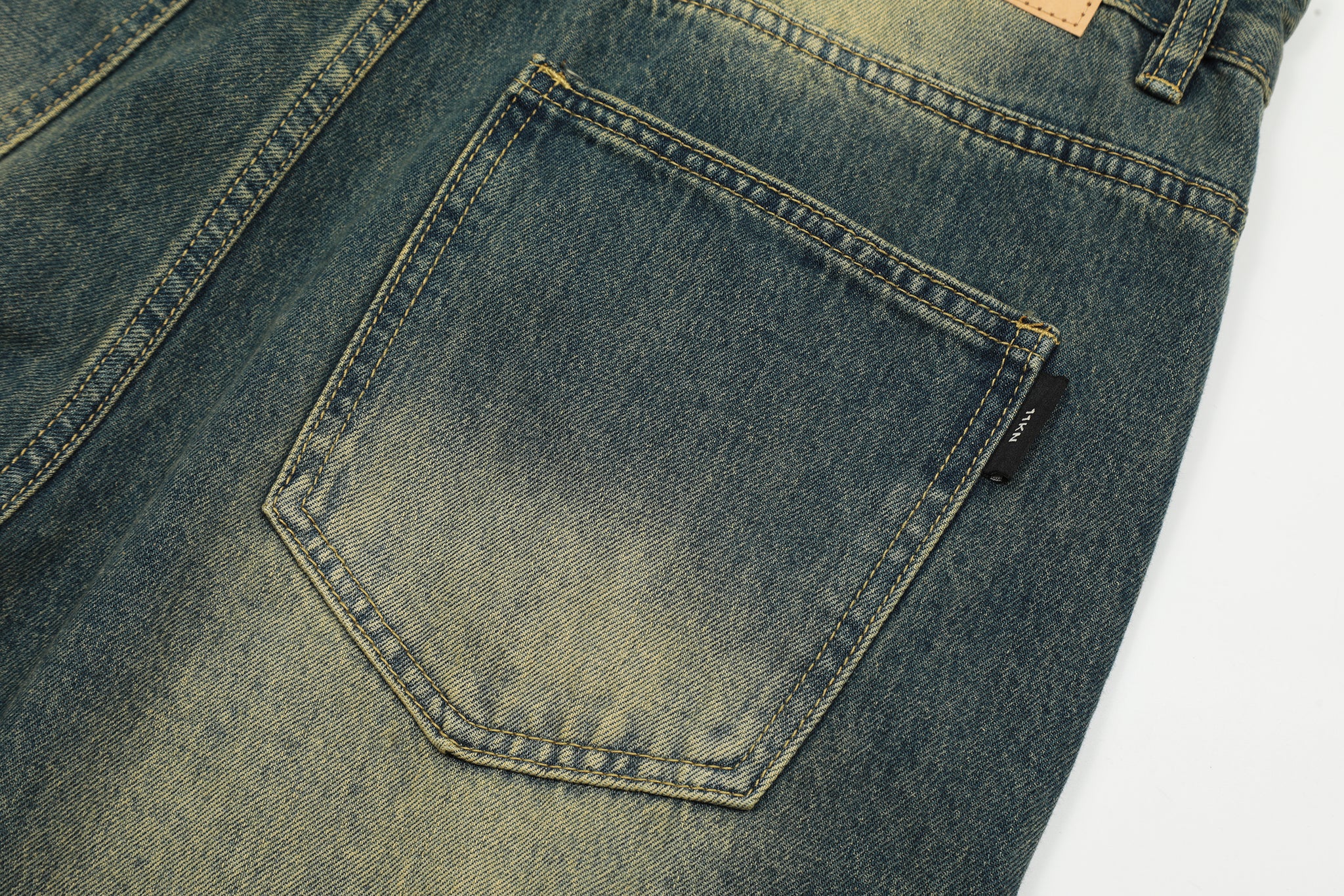 11KN Acid-washed Sanded Jeans #K9063