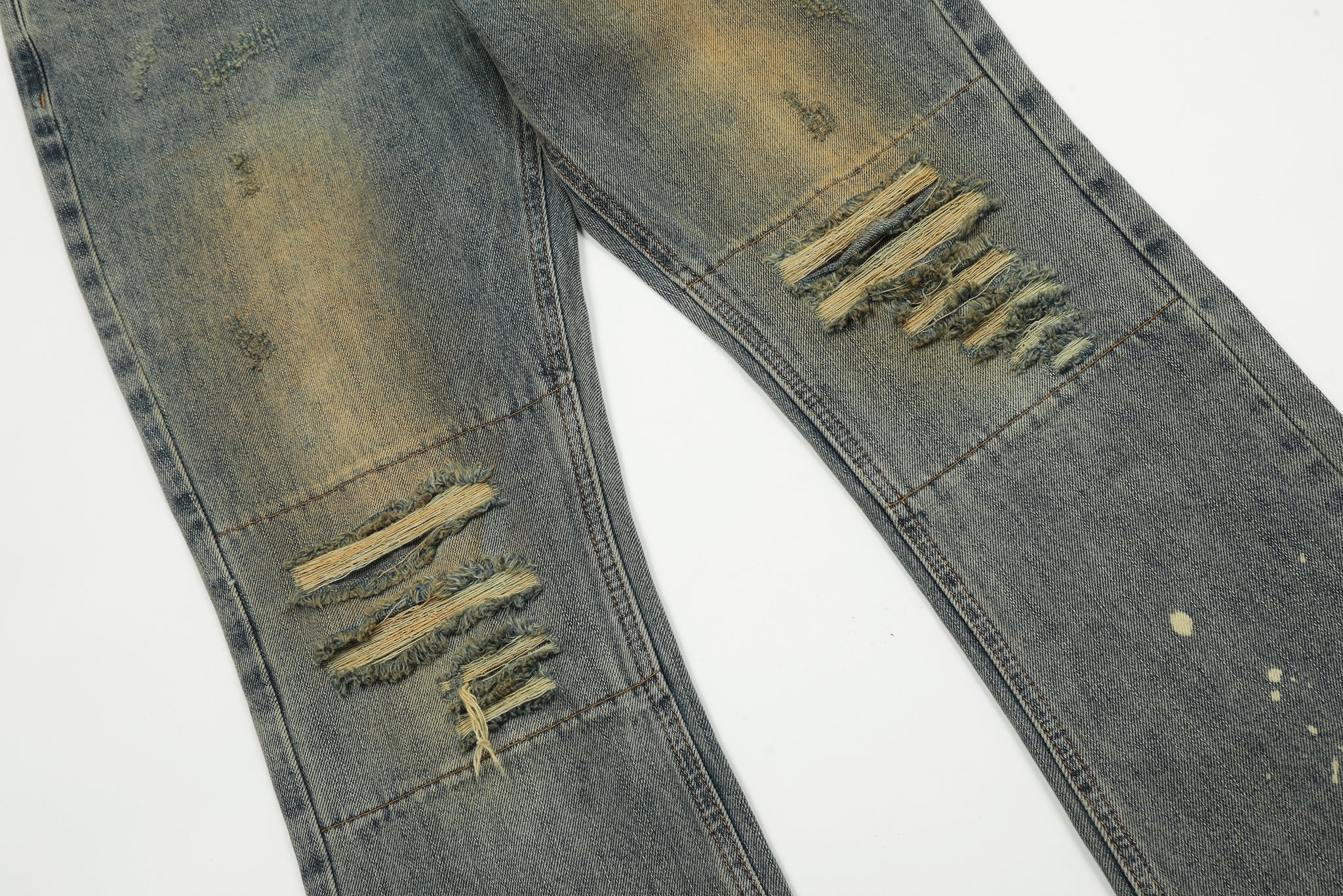 11KN FLARED BOOTCUT RIPPED JEANS #K9035