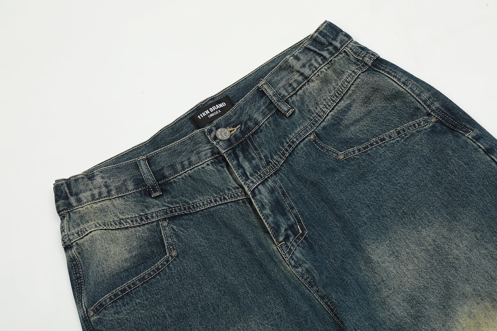 11KN Relaxed-fit Moto Jeans #K9026