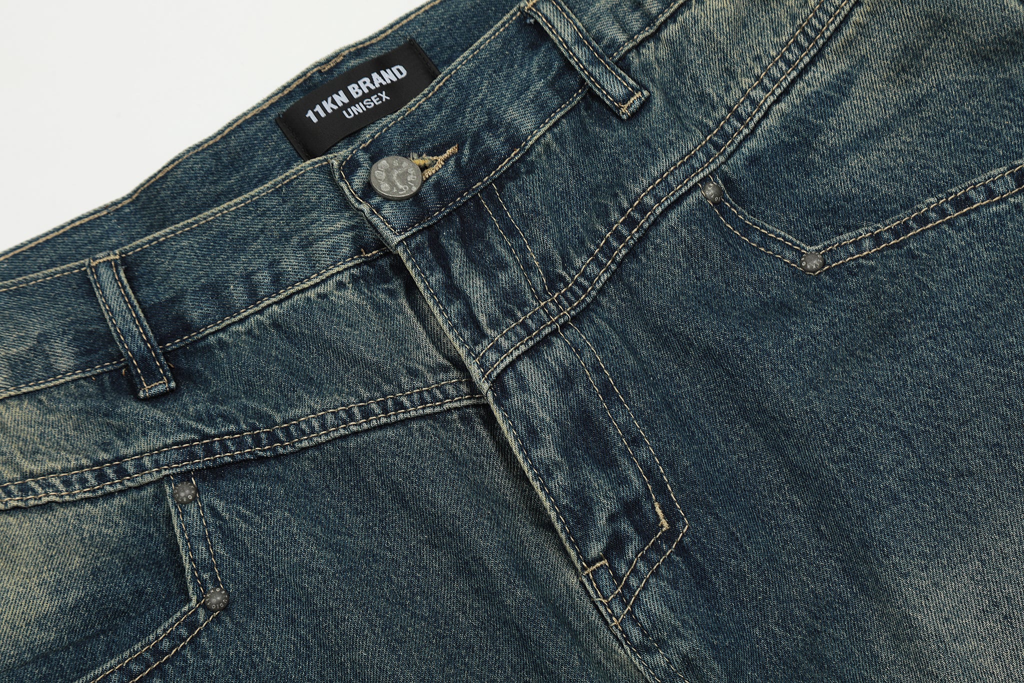 11KN Relaxed-fit Moto Jeans #K9026