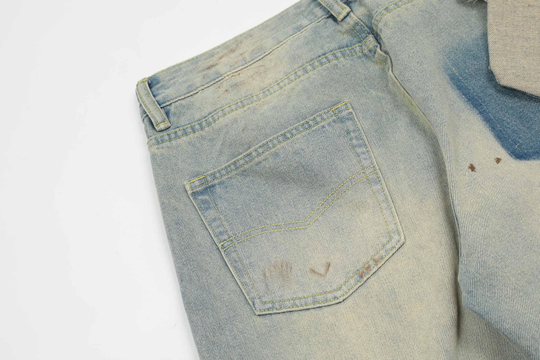 11KN FRINGED RIPPED JEANS #K5100