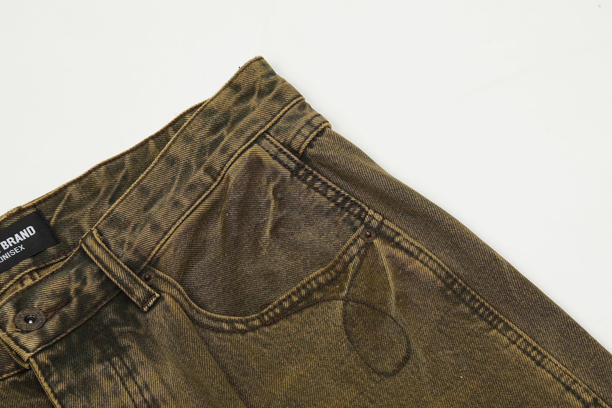 11KN Colored Denim Acid-Washed Jeans #K9053