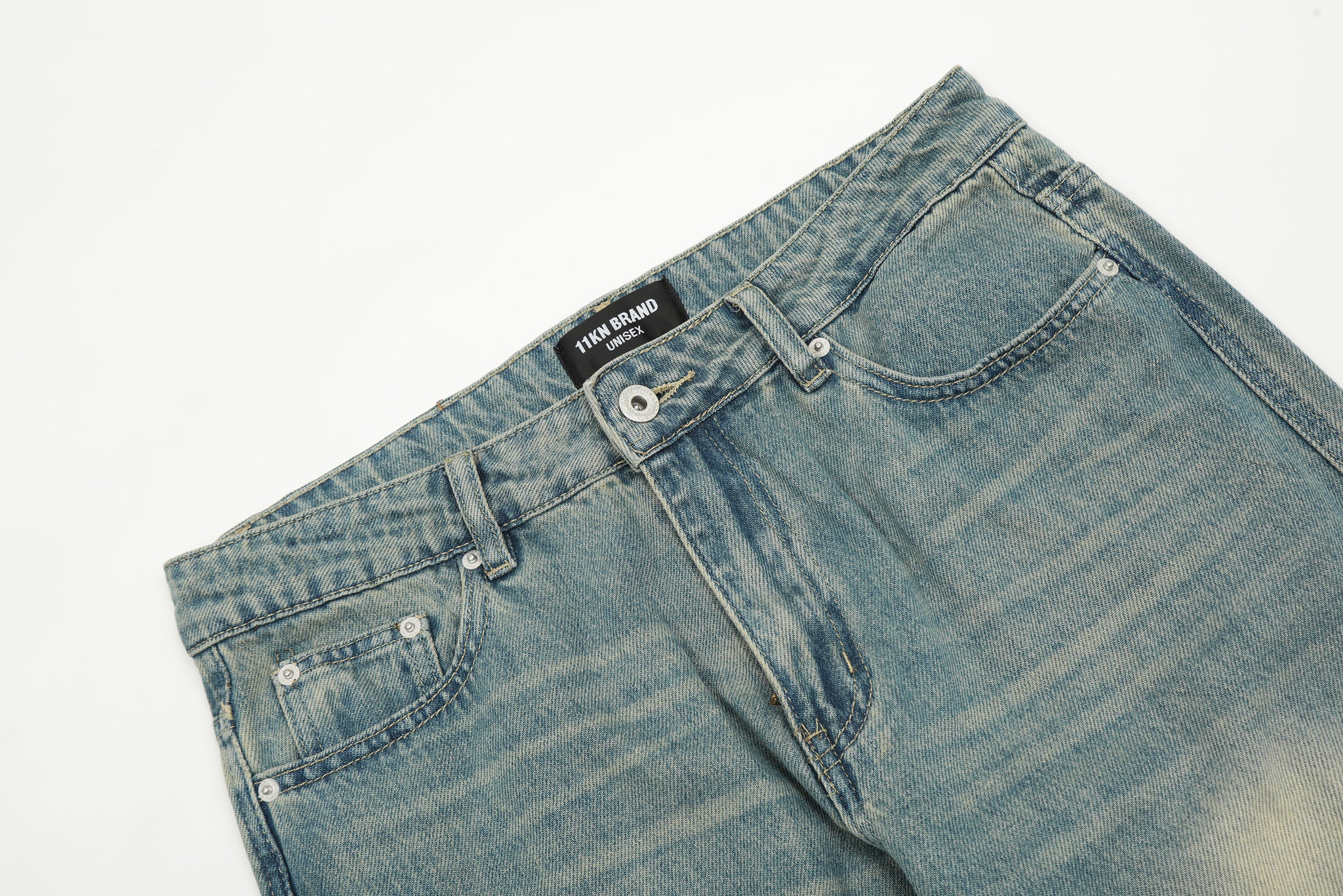 11KN Washed Slim-fit Jeans #N9080