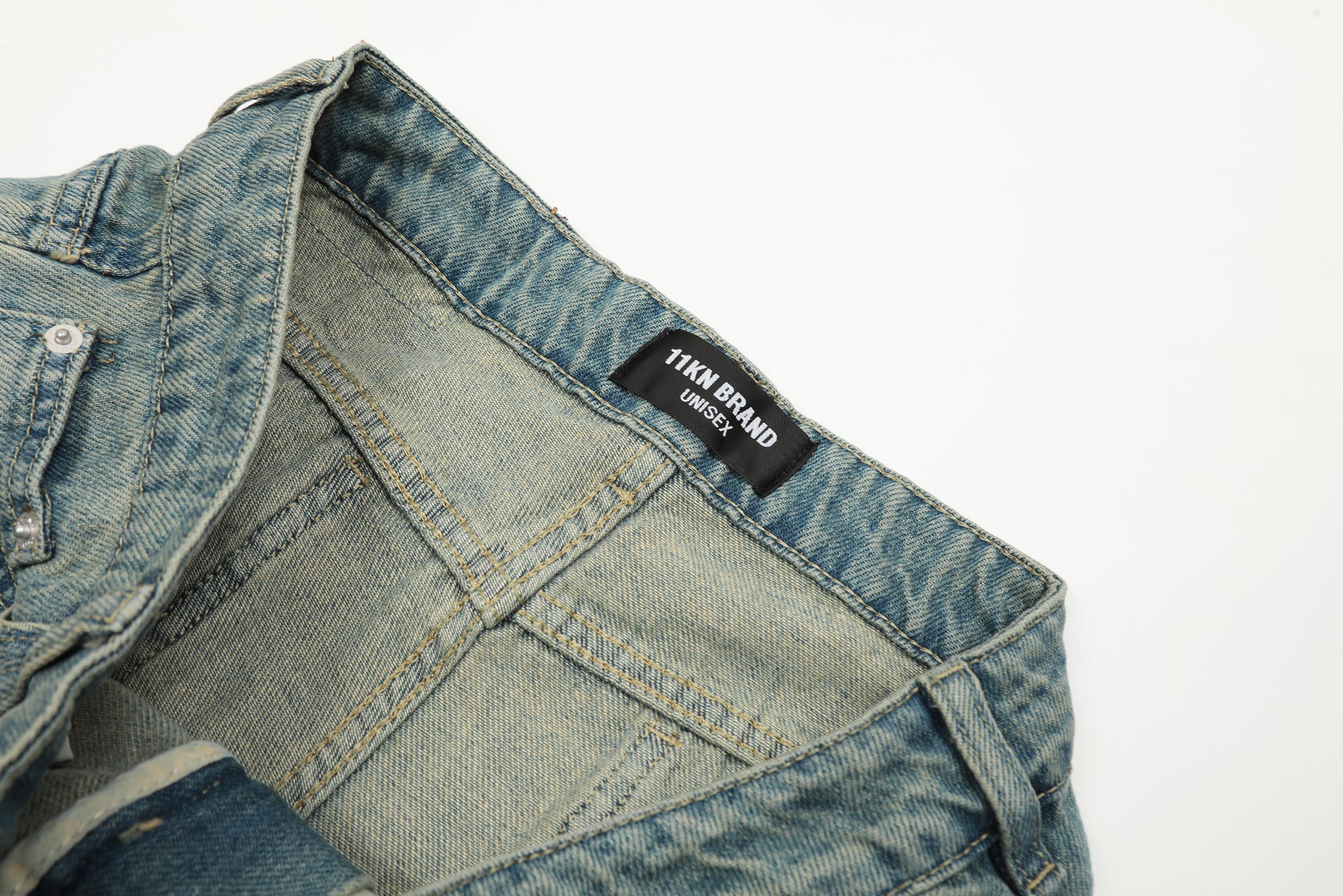 11KN Washed Slim-fit Jeans #N9080