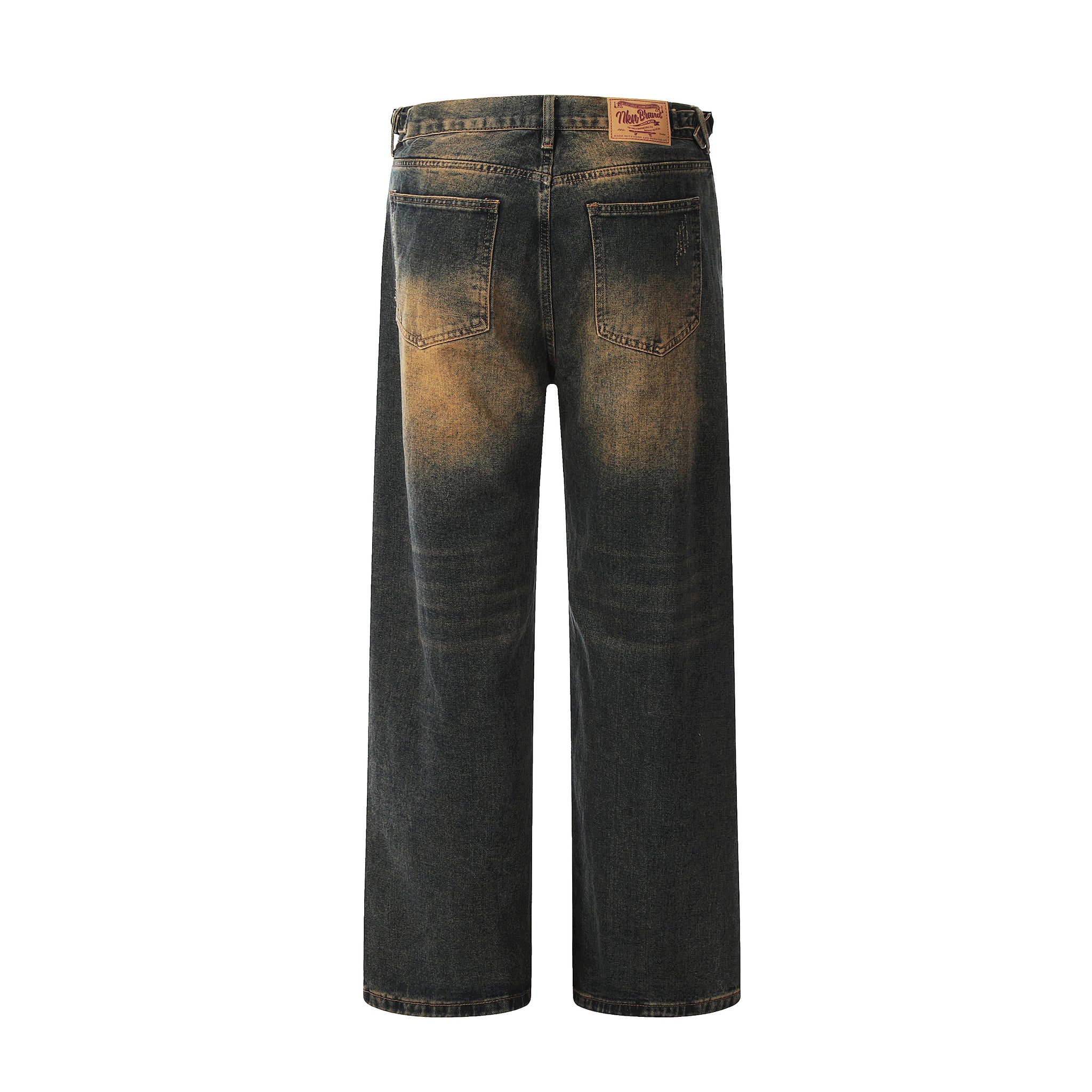 11KN ACID WASHED STRAIGHT LEG JEANS #K5228