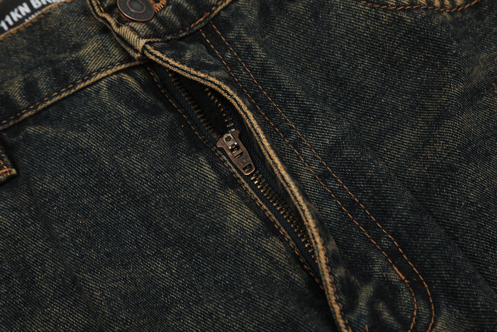 11KN ACID WASHED STRAIGHT LEG JEANS #K5228