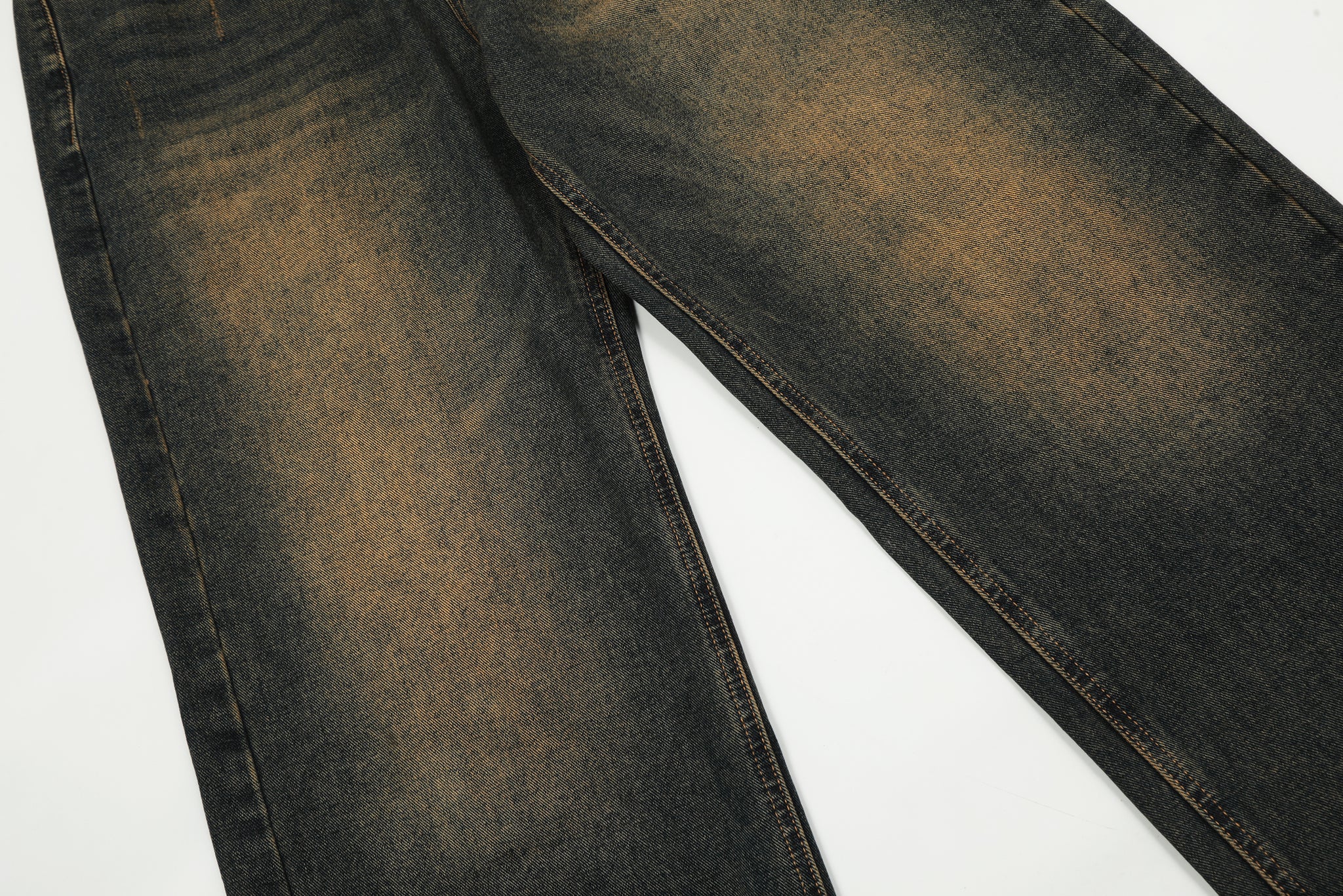 11KN ACID WASHED STRAIGHT LEG JEANS #K5228