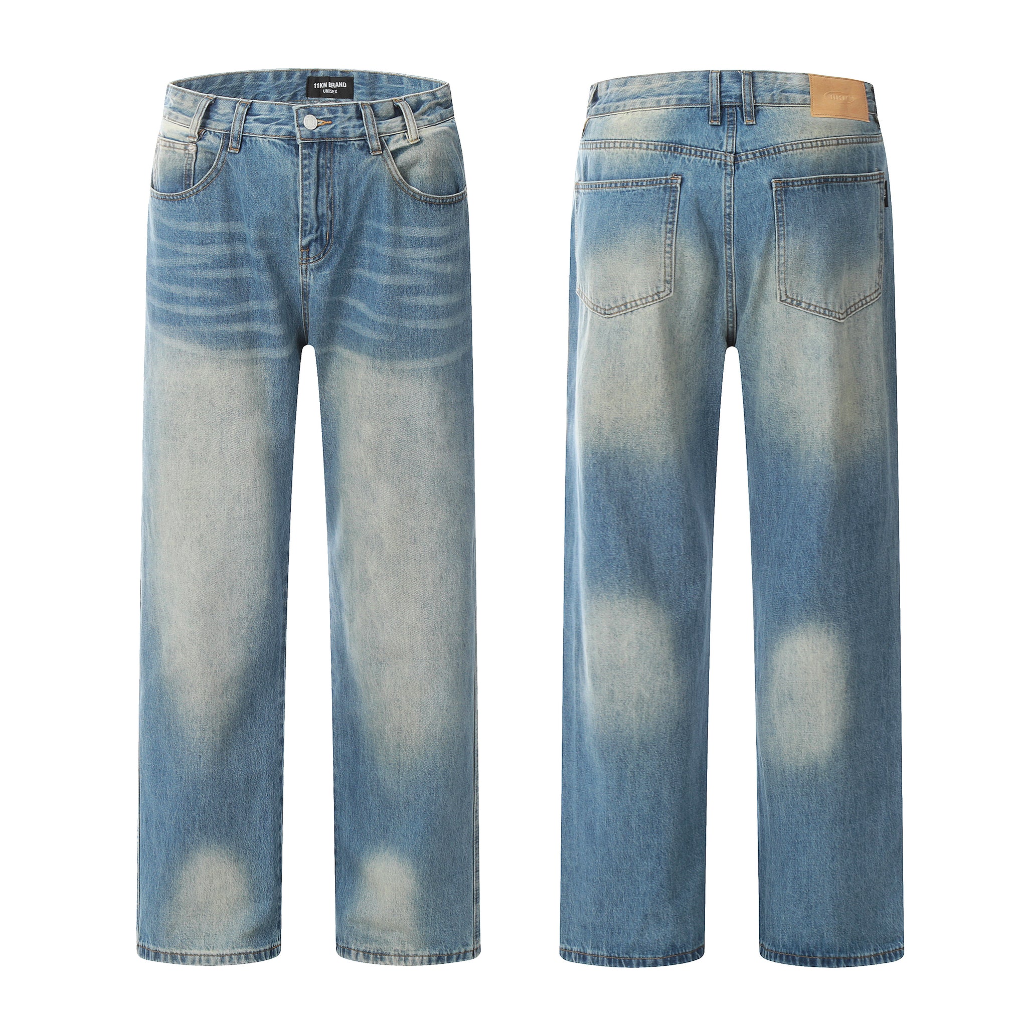 11KN Baggy Washed Jeans #K8815