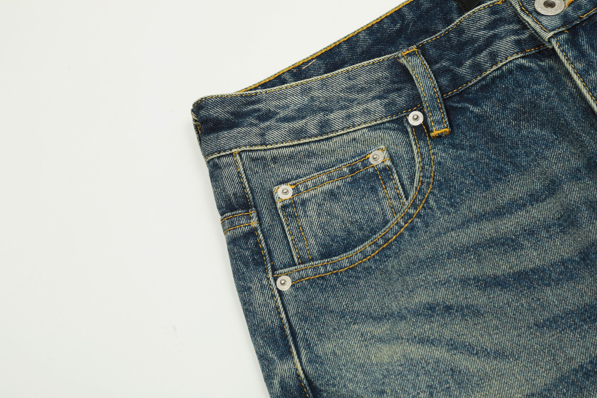 11KN RETRO BLUE FLARE JEANS #K5352