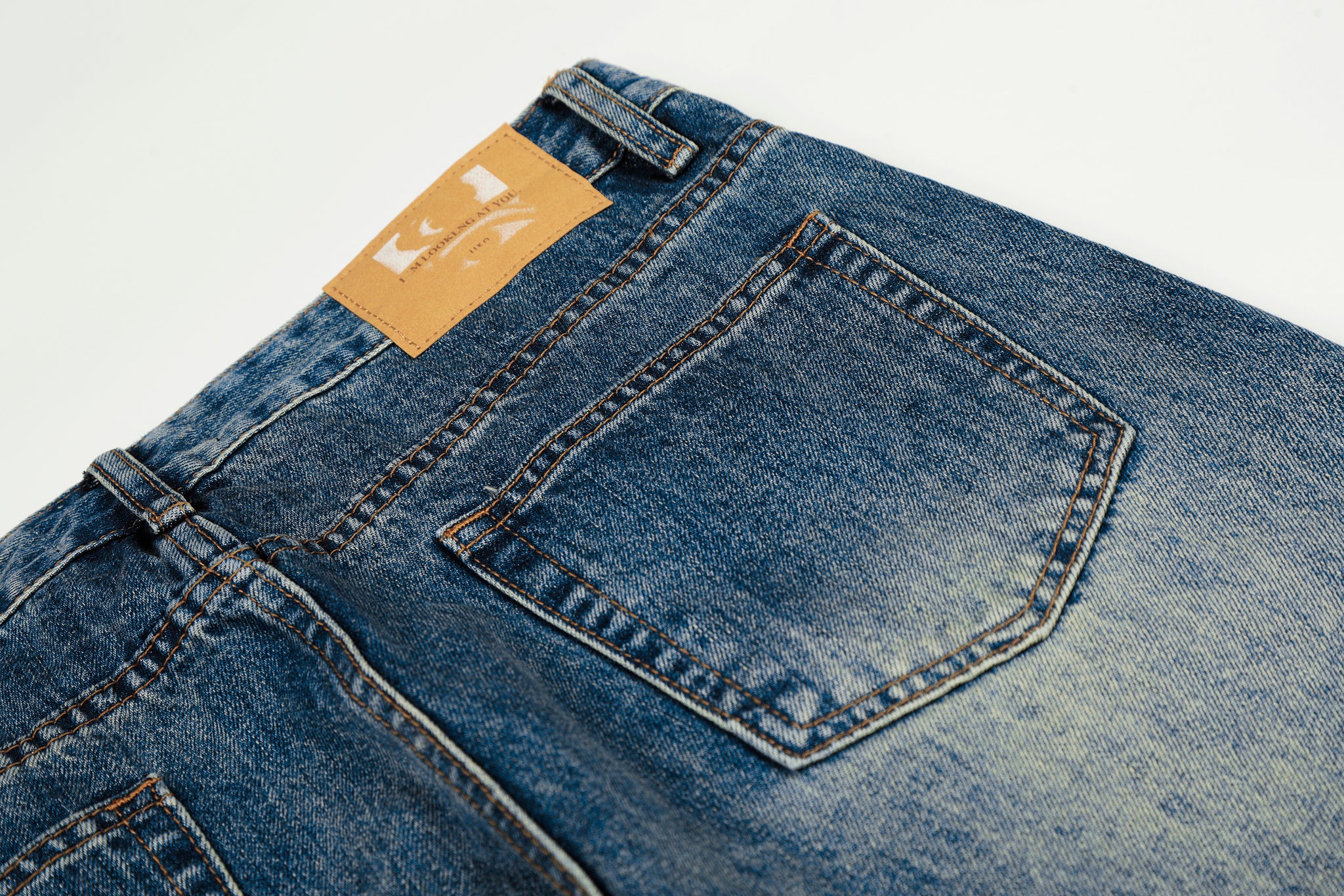11KN RETRO BLUE WHISKER JEANS #N5531