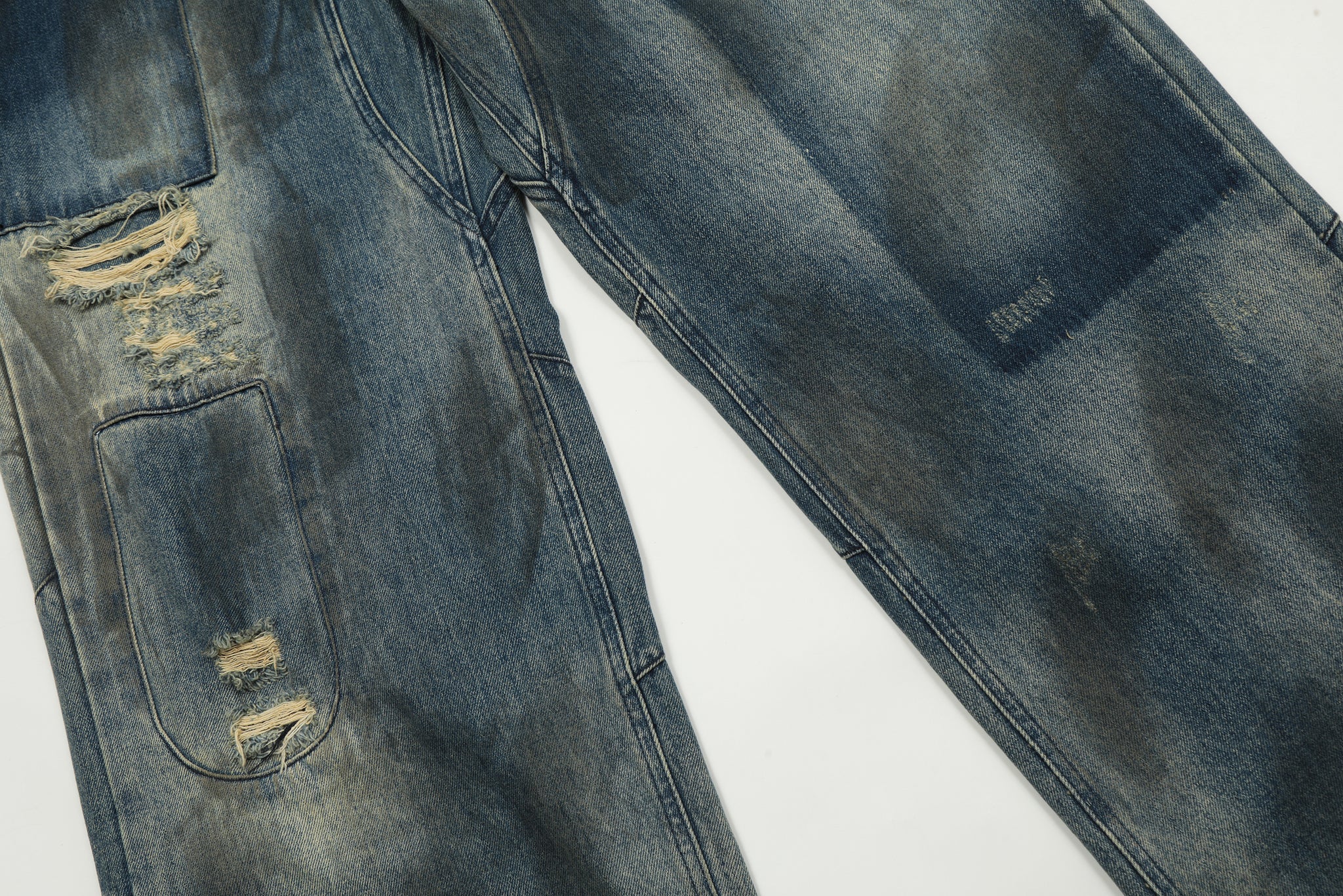 11KN Heavy Distressed Jeans #CK5350