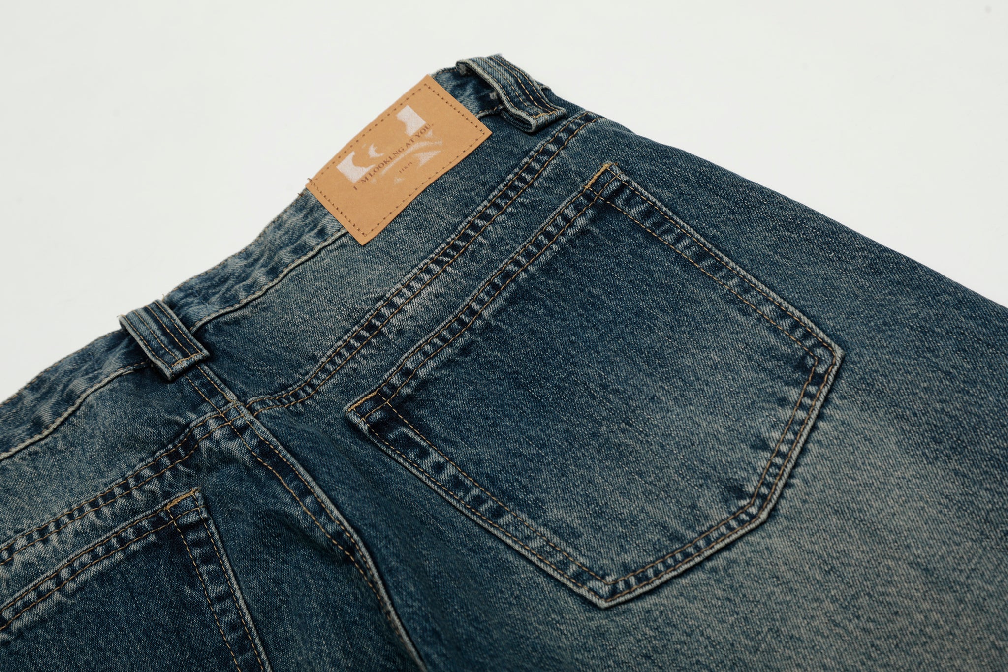 11KN VINTAGE BLUE WASHED DENIM PANTS #CK9513