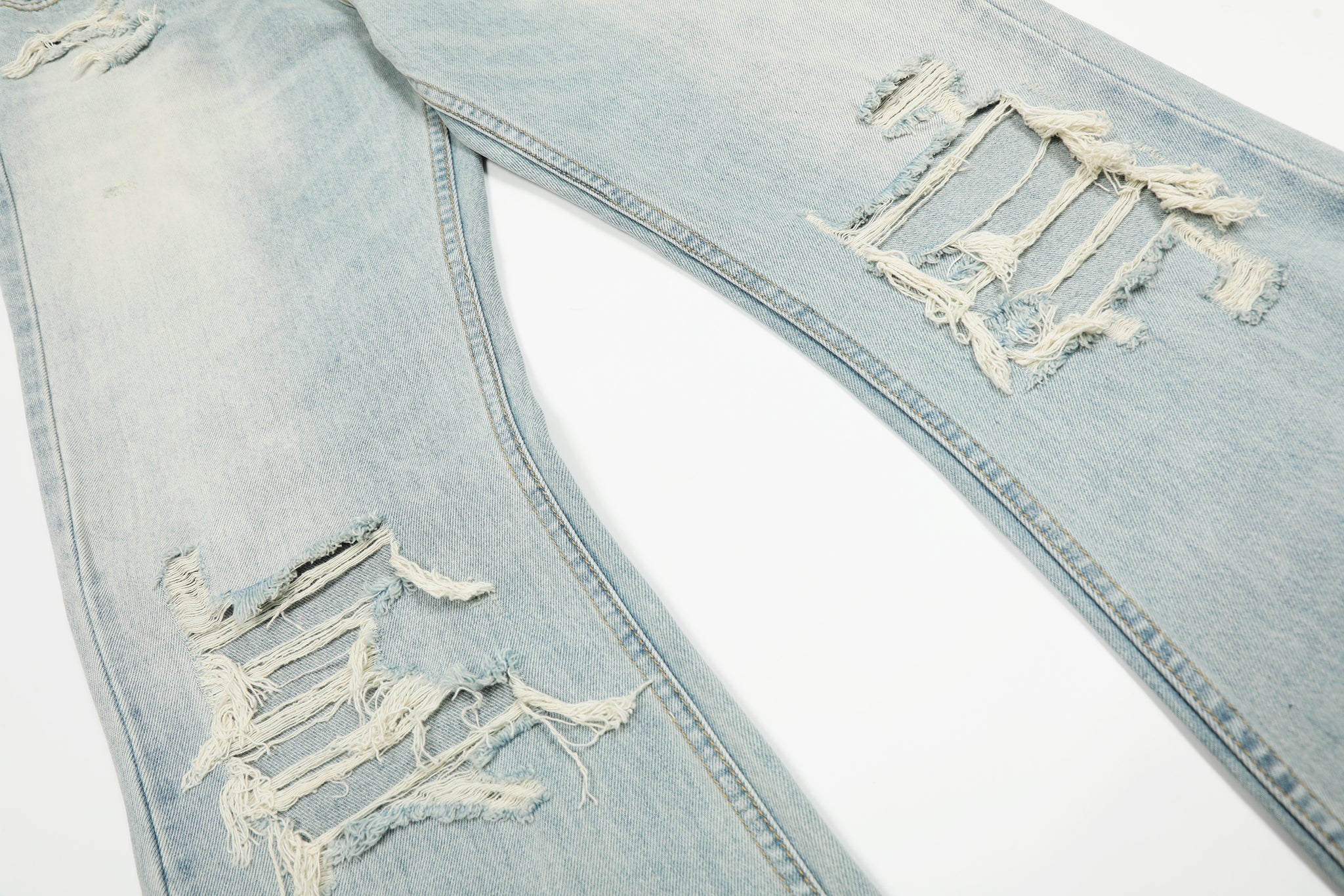 11KN ‌‌‌DISTRESSED WASHED JEANS #K9660