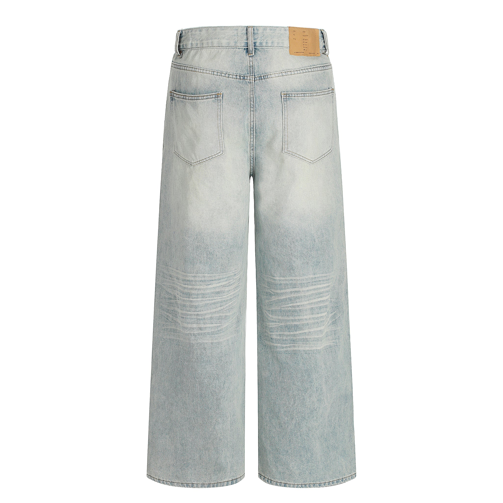 11KN ‌‌‌PATCHWORK STRAIGHT LEG JEANS #K9653