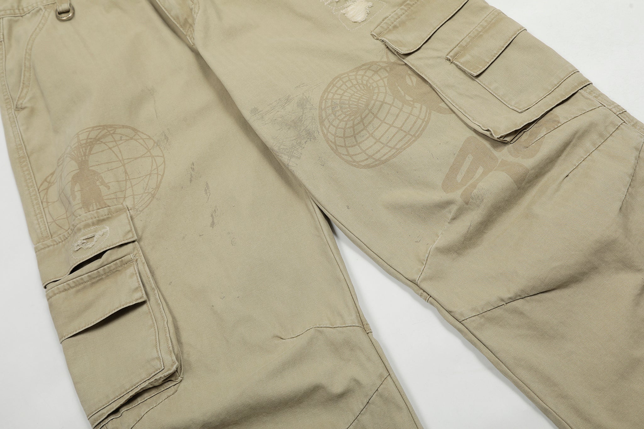 11KN VINTAGE STRAIGHT CARGO PANTS #CK3382