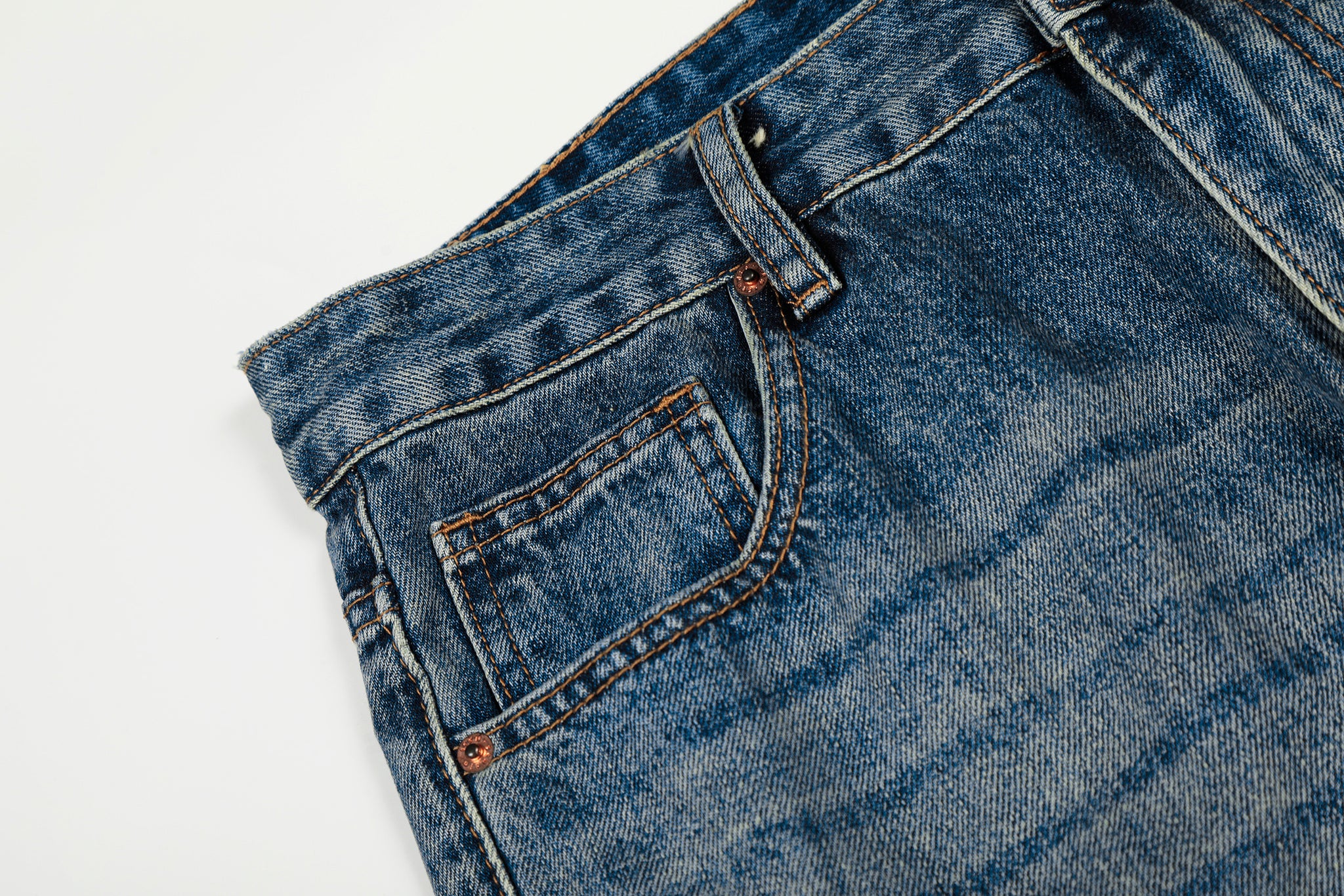 11KN RETRO BLUE WHISKER JEANS #N5531