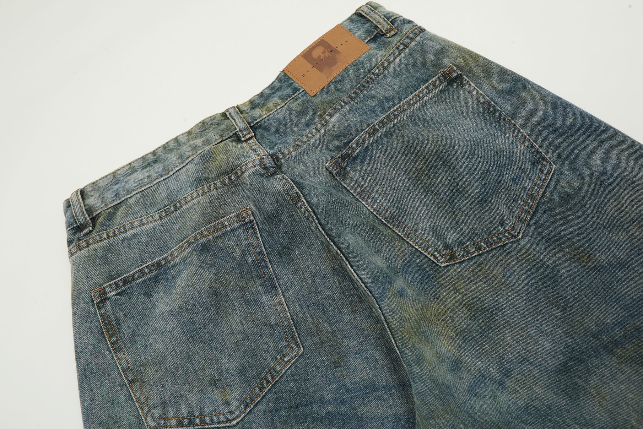 11KN ACID WASHED BAGGY JEANS #K9312