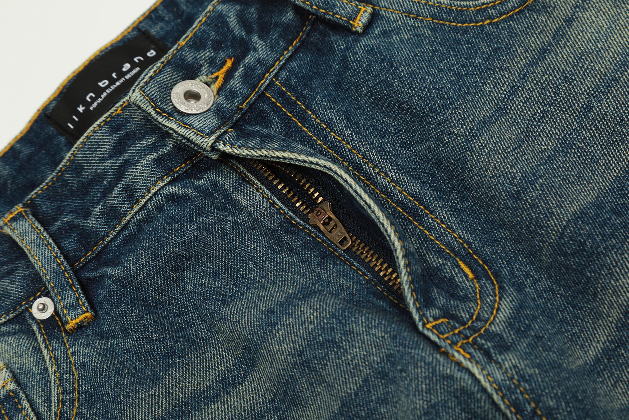 11KN RETRO BLUE FLARE JEANS #K5352