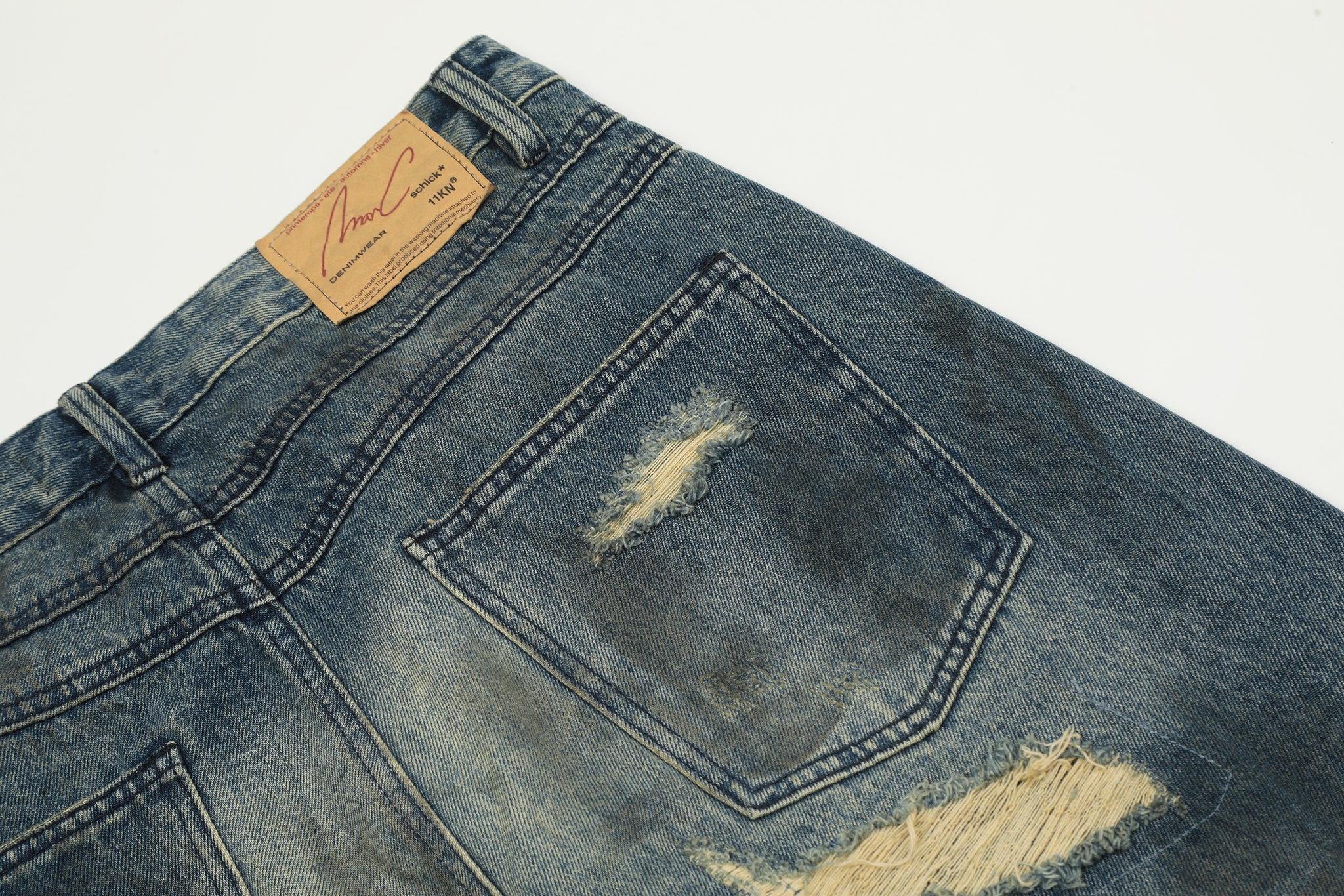 11KN Heavy Distressed Jeans #CK5350