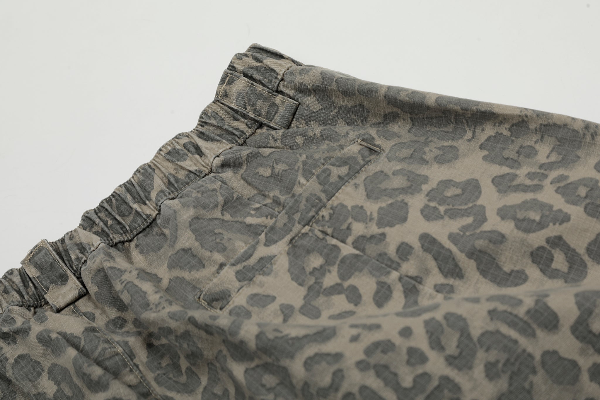 11KN Leopard Print Straight-Leg Casual Pants #CK6610