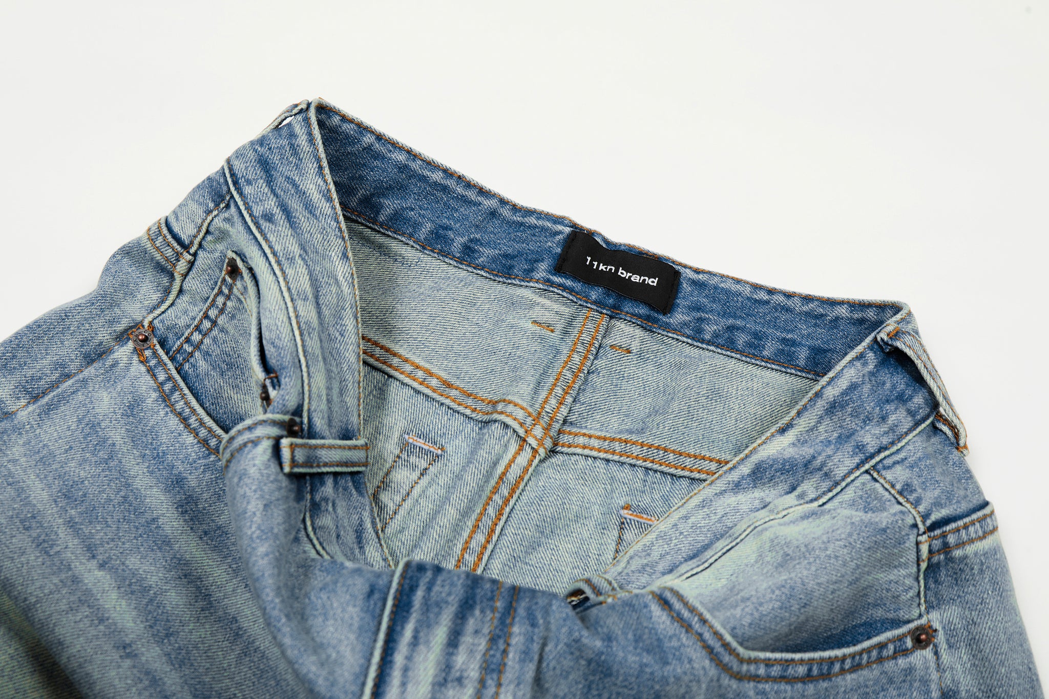 11KN ‌‌‌ANKLE-LENGTH STRAIGHT LEG JEANS #GP9679