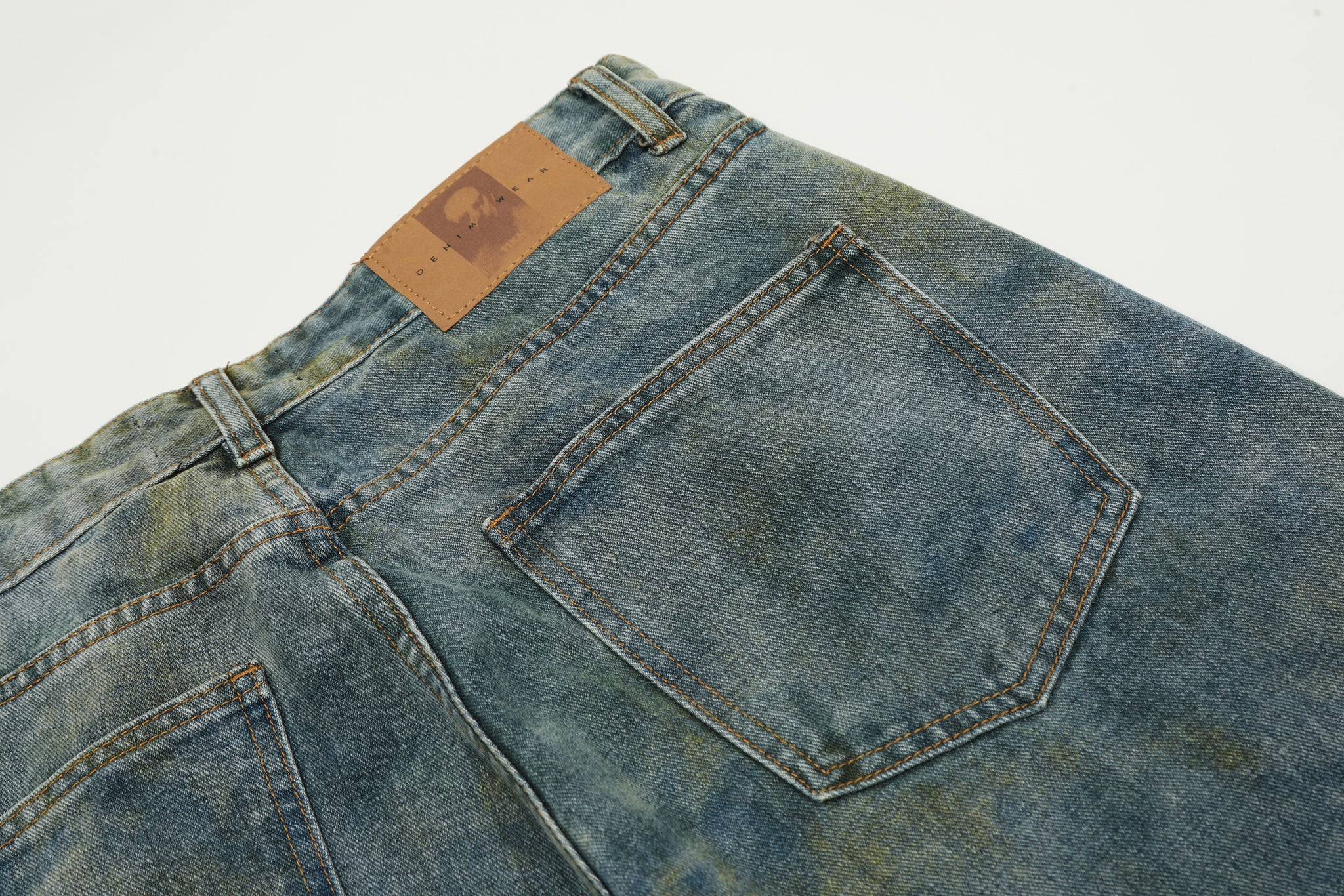 11KN ACID WASHED BAGGY JEANS #K9312