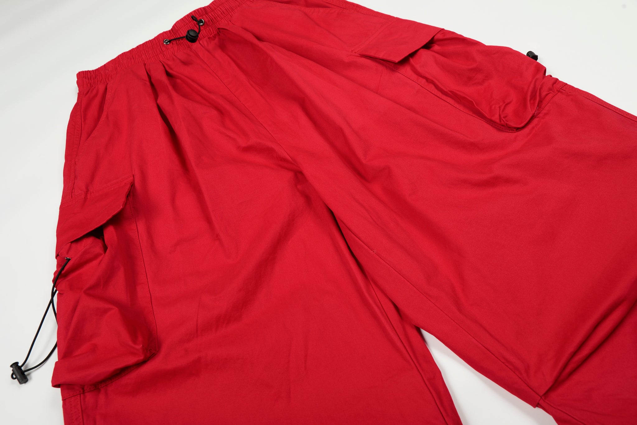 11KN RED PARACHUTE CARGO PANTS #K6051