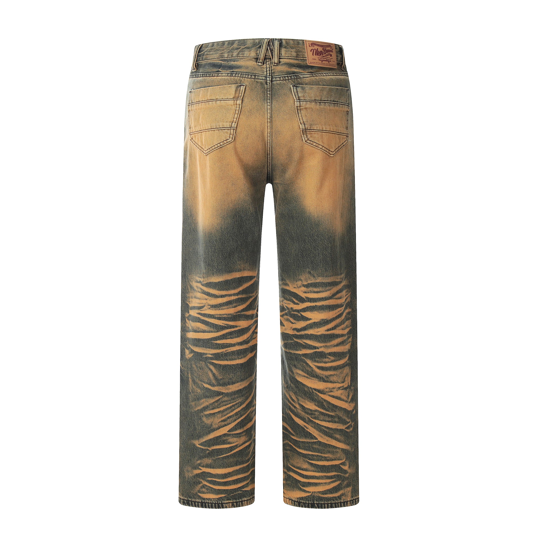 11KN Earth-Toned Distressed Denim #K9071