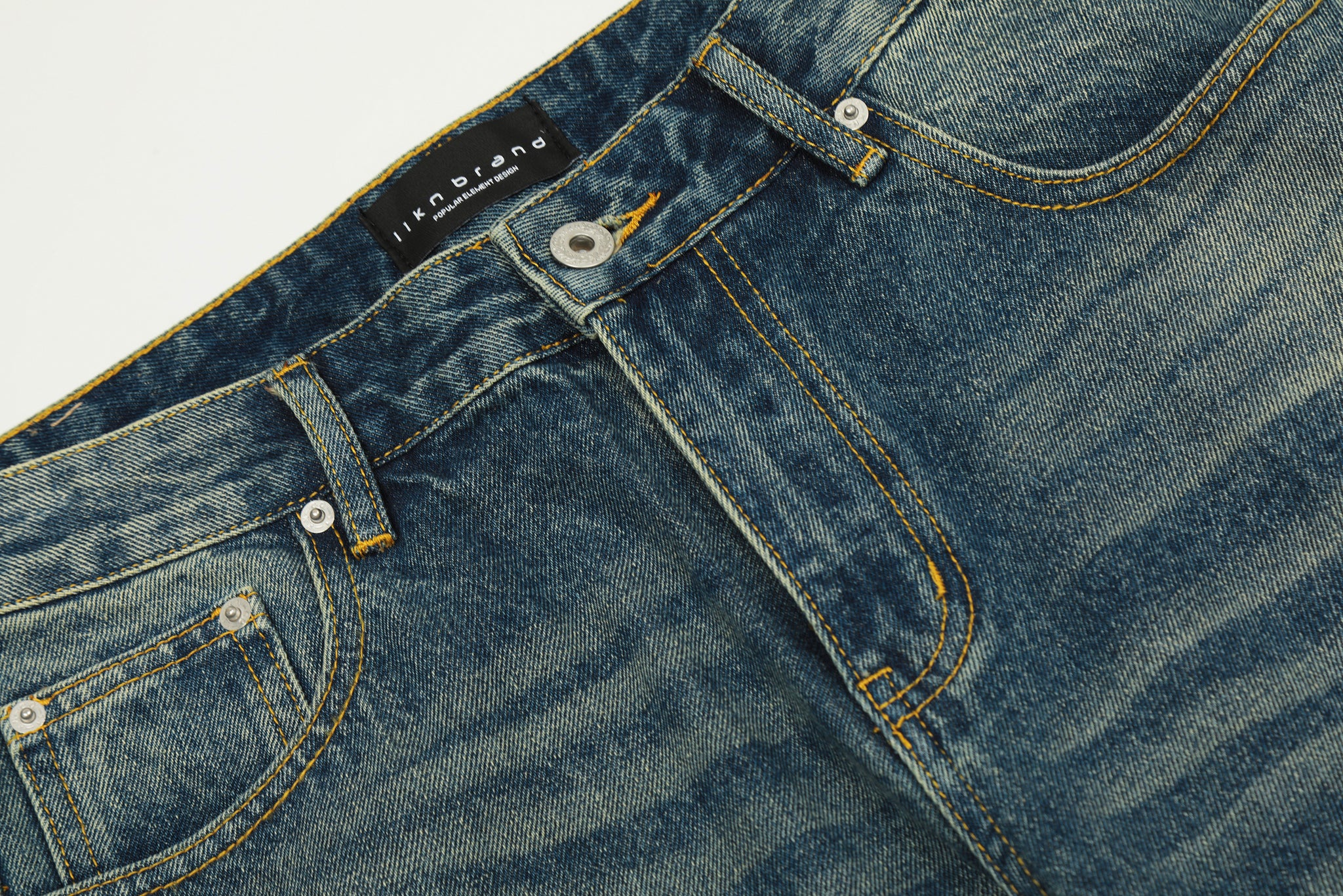 11KN RETRO BLUE FLARE JEANS #K5352
