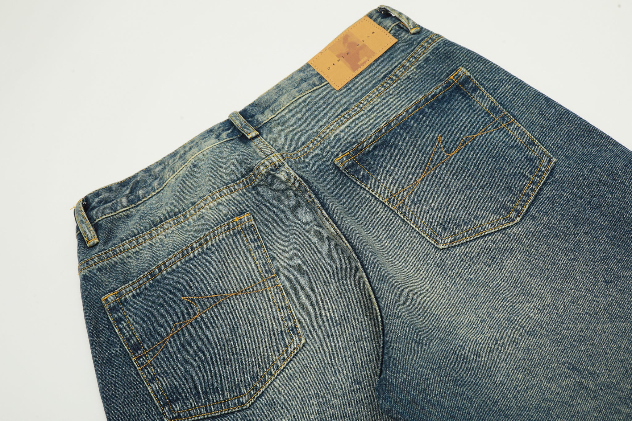 11KN RETRO BLUE FLARE JEANS #K5352